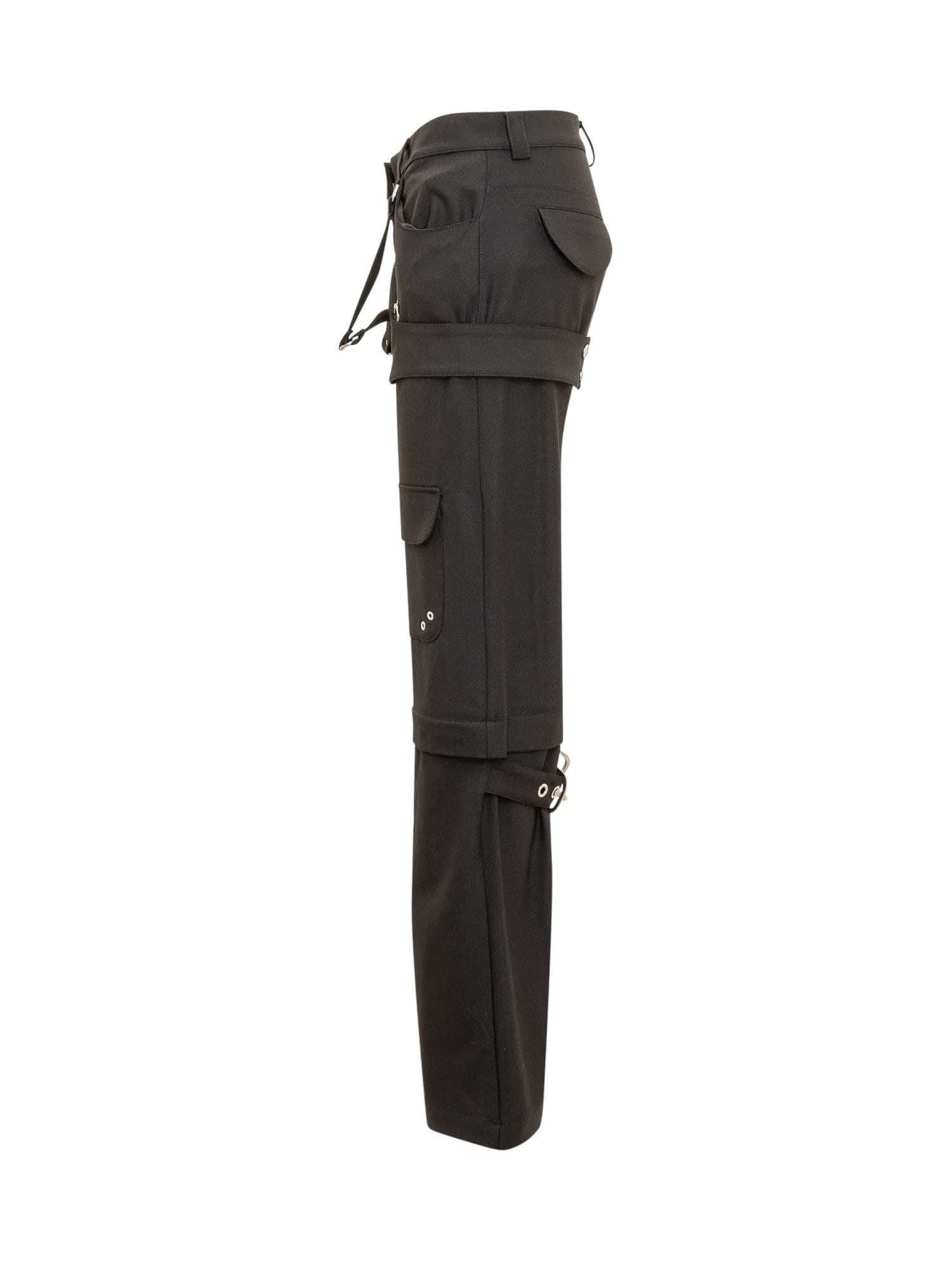 Shop Off-white Blend Cargo Zip Pants In Black