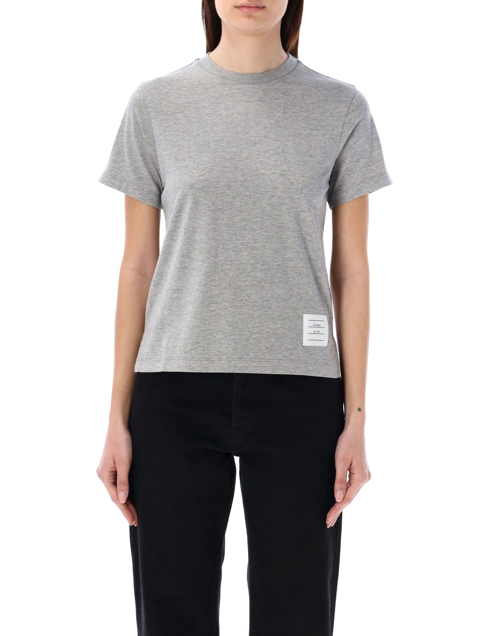 Shop Thom Browne Relaxed Fit T-shirt In Lt Grey