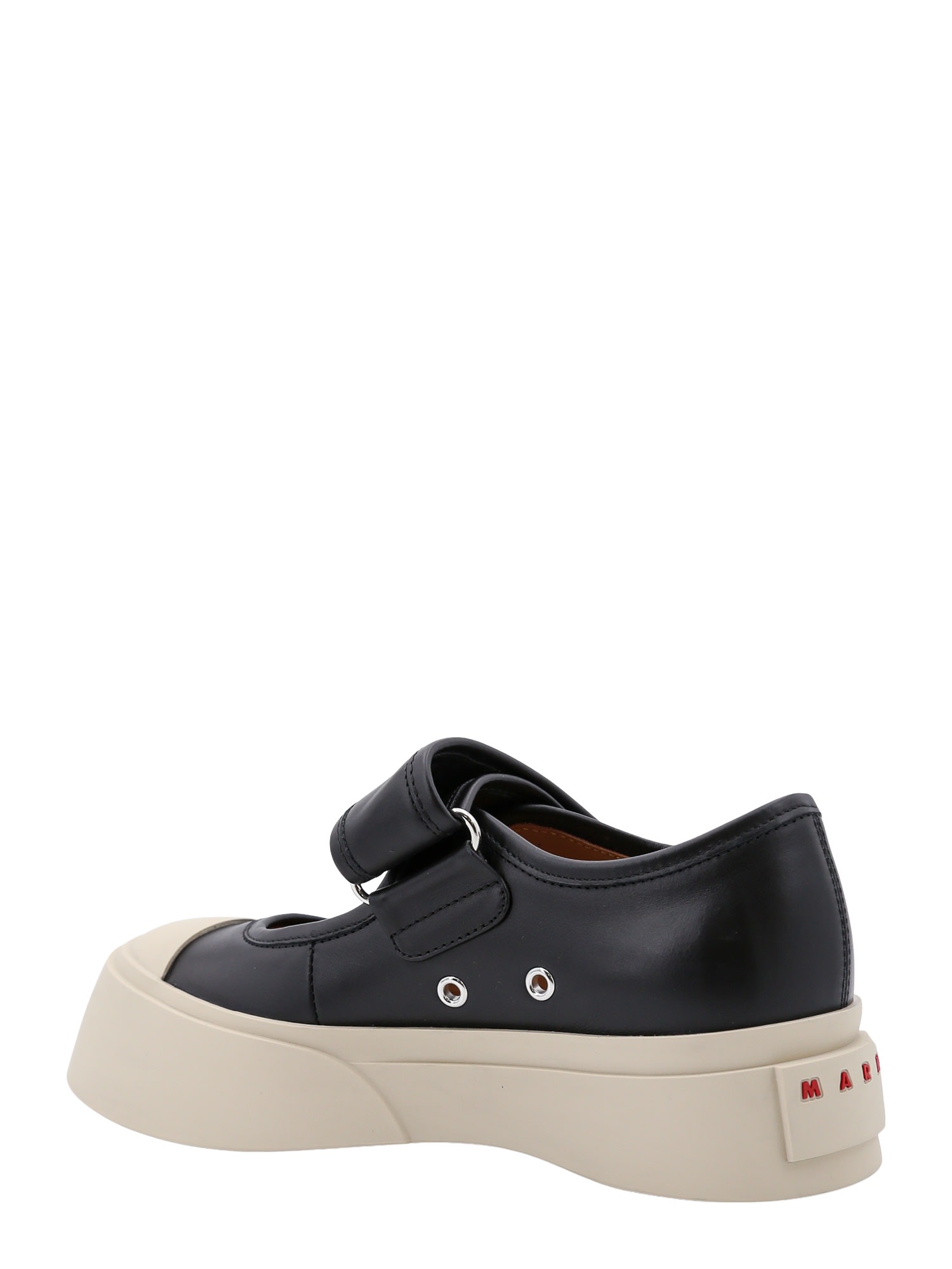 Shop Marni Mary Jane Sneakers In Black