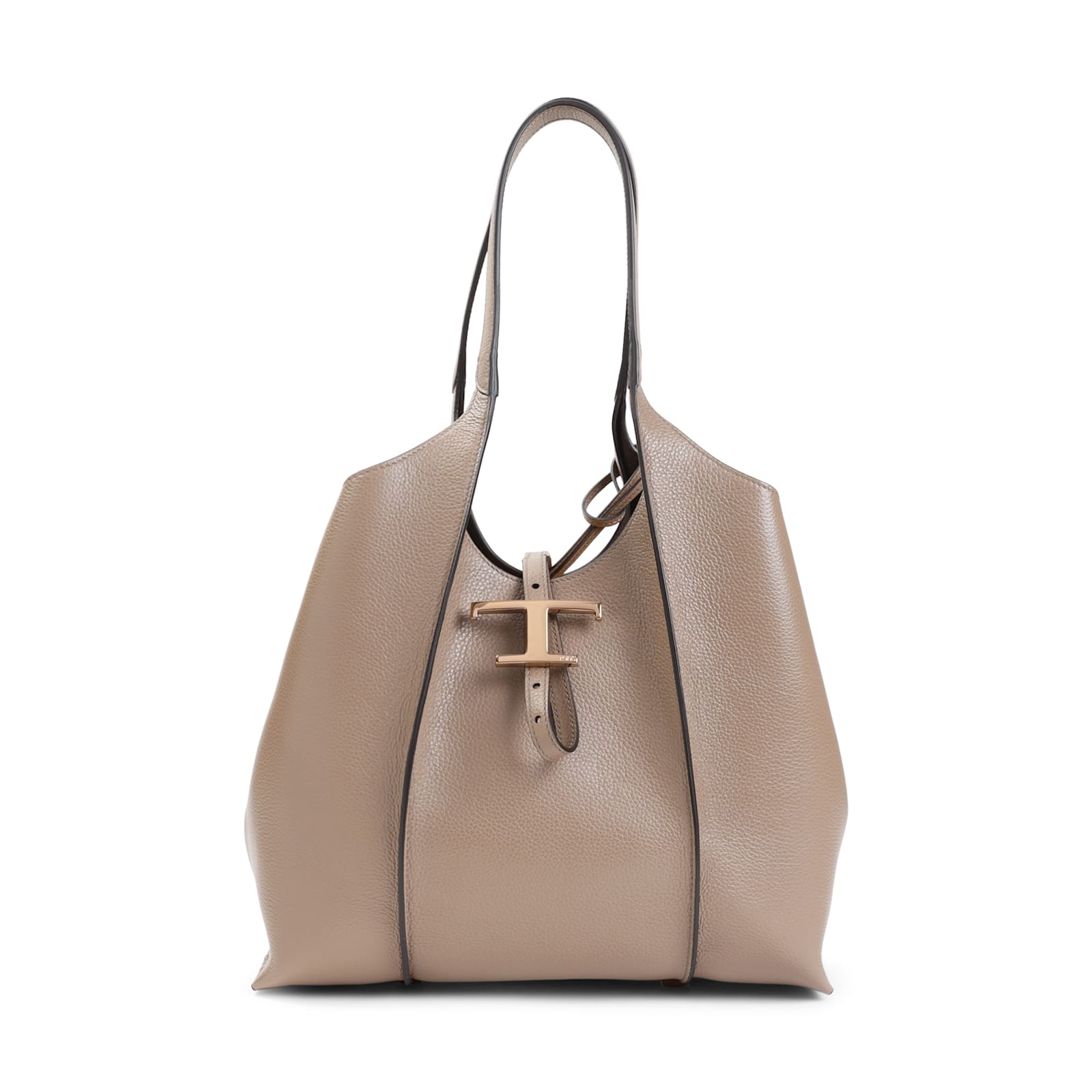 Tod's T Timeless Shopping Small Bag In Nude