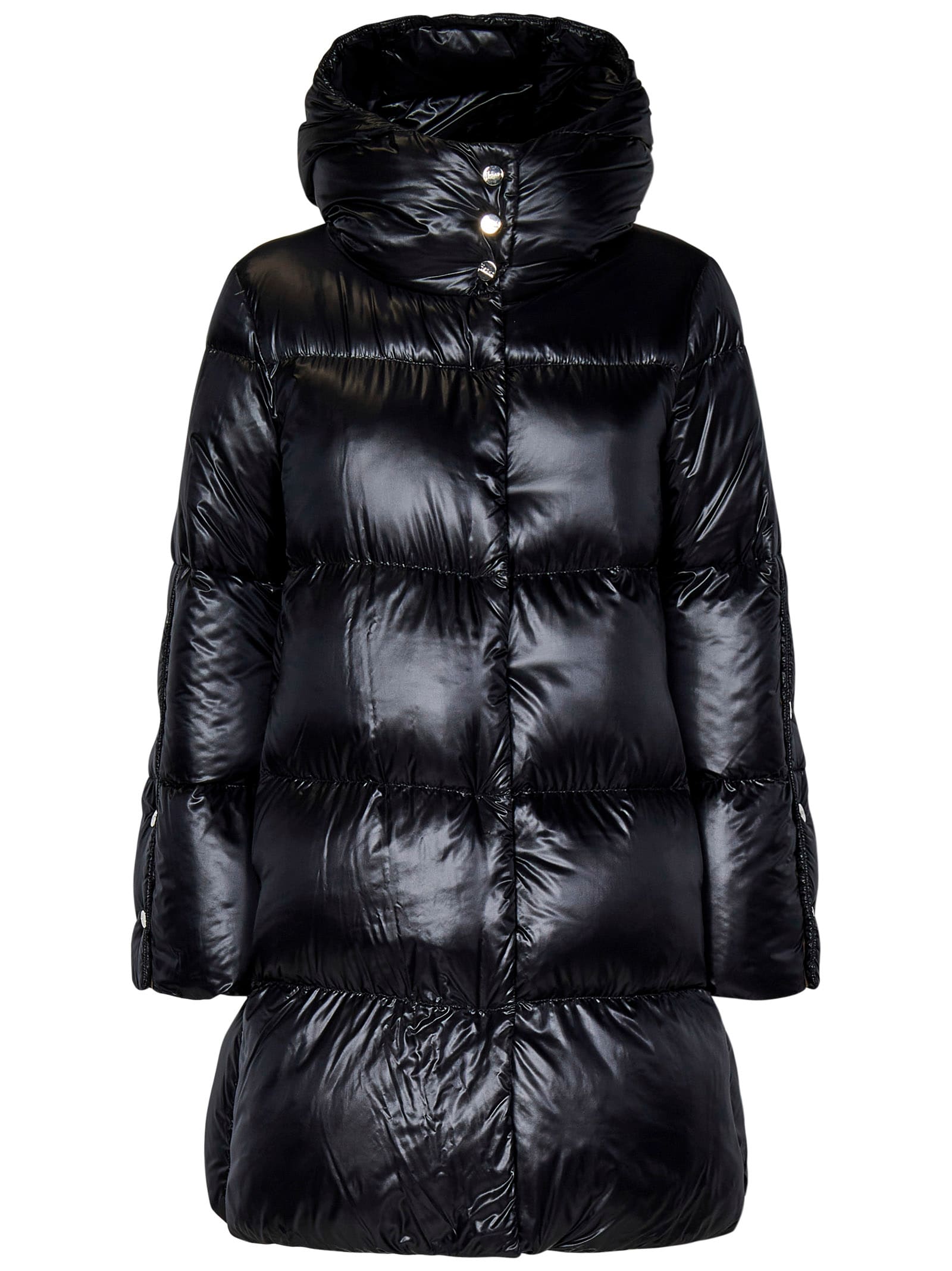 Shop Herno A-shape Down Jacket In Black