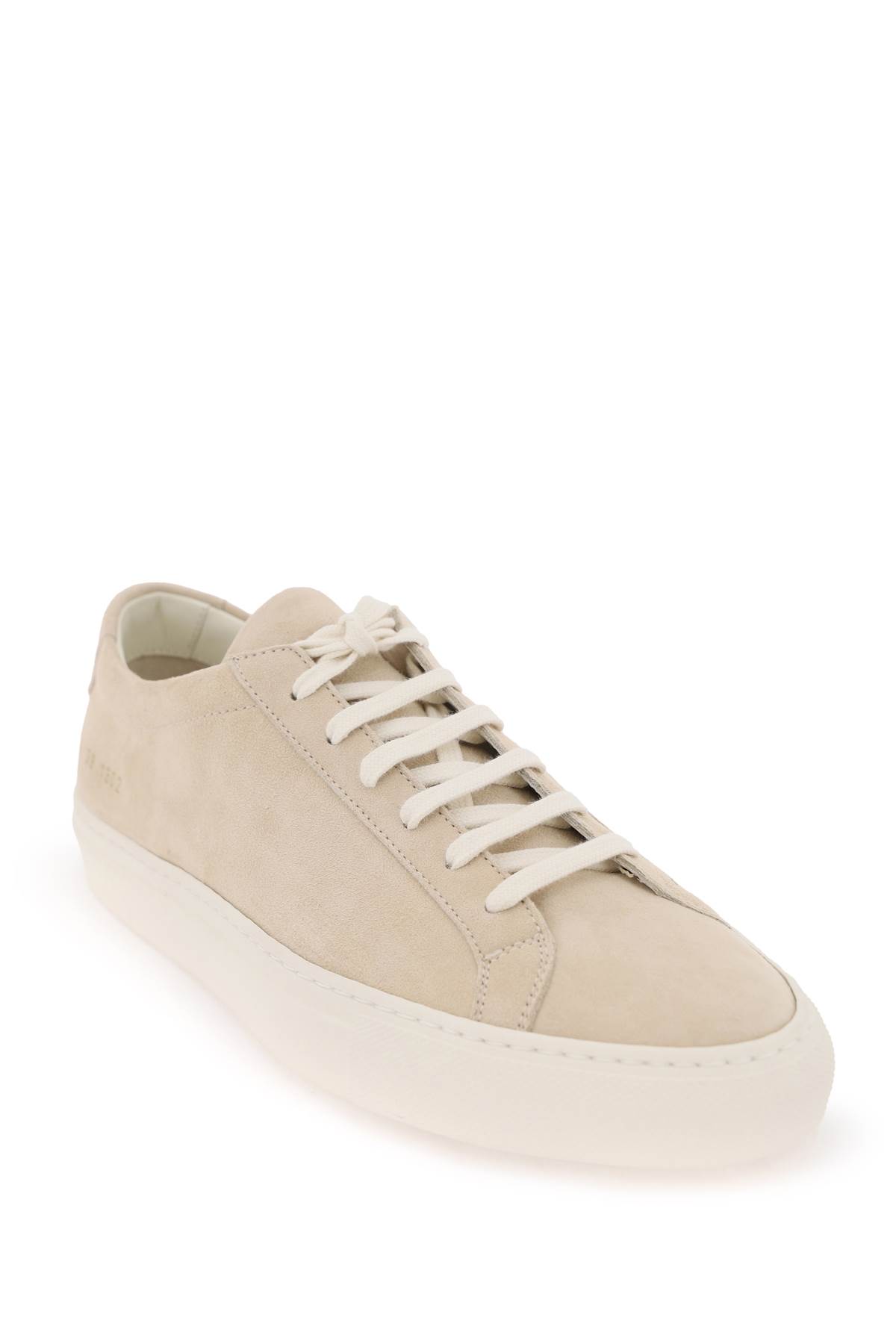 Shop Common Projects Suede Original Achilles Sneakers In Tan (beige)