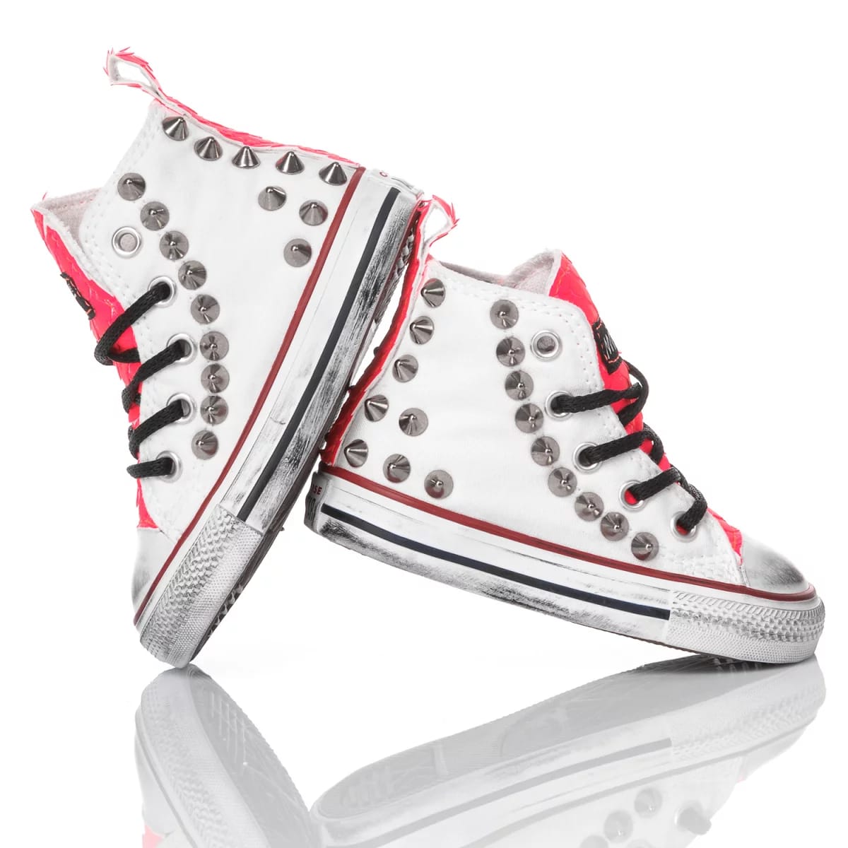 Shop Mimanera Converse Baby Fuxia Spike Customized