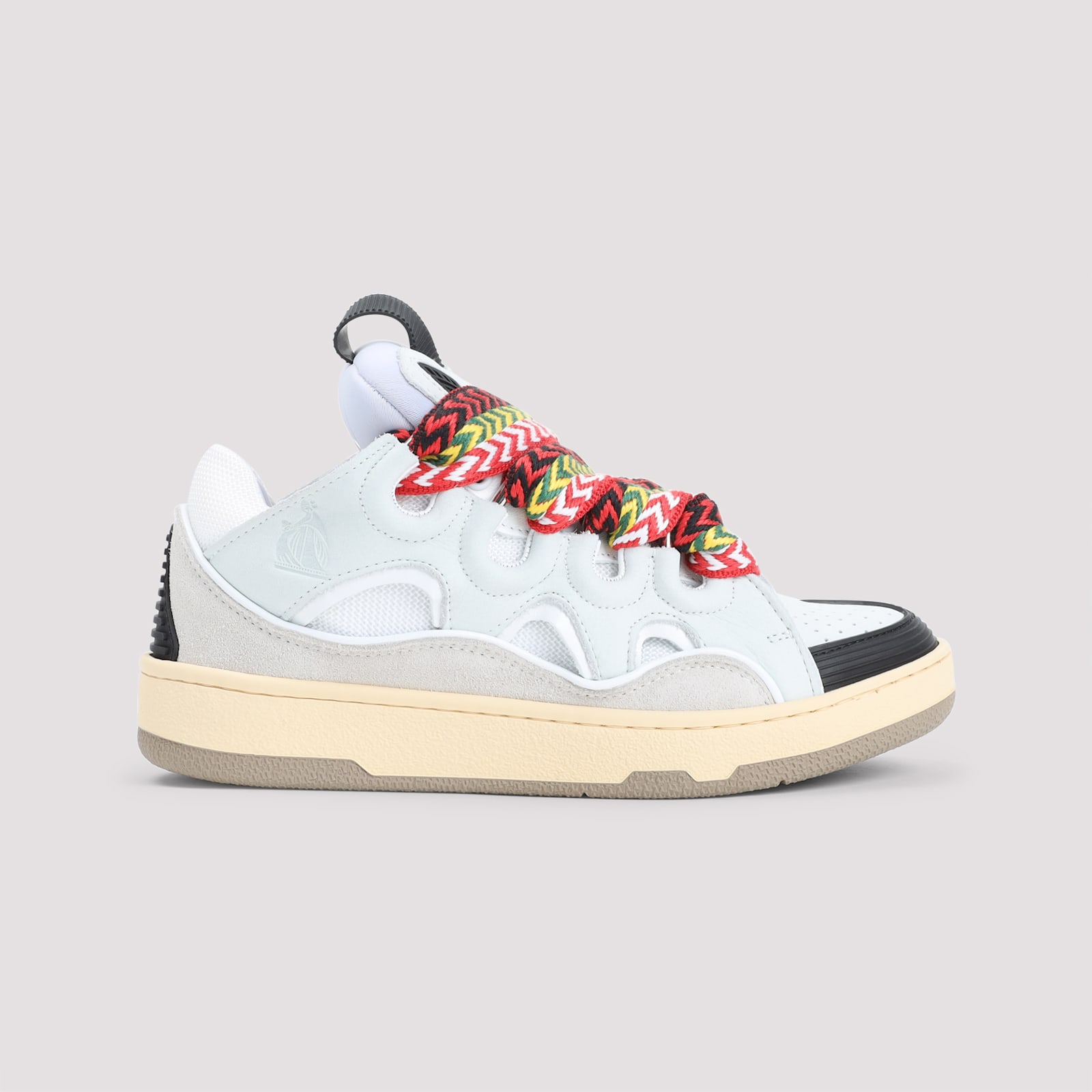 Lanvin Round Toe Sneakers In White