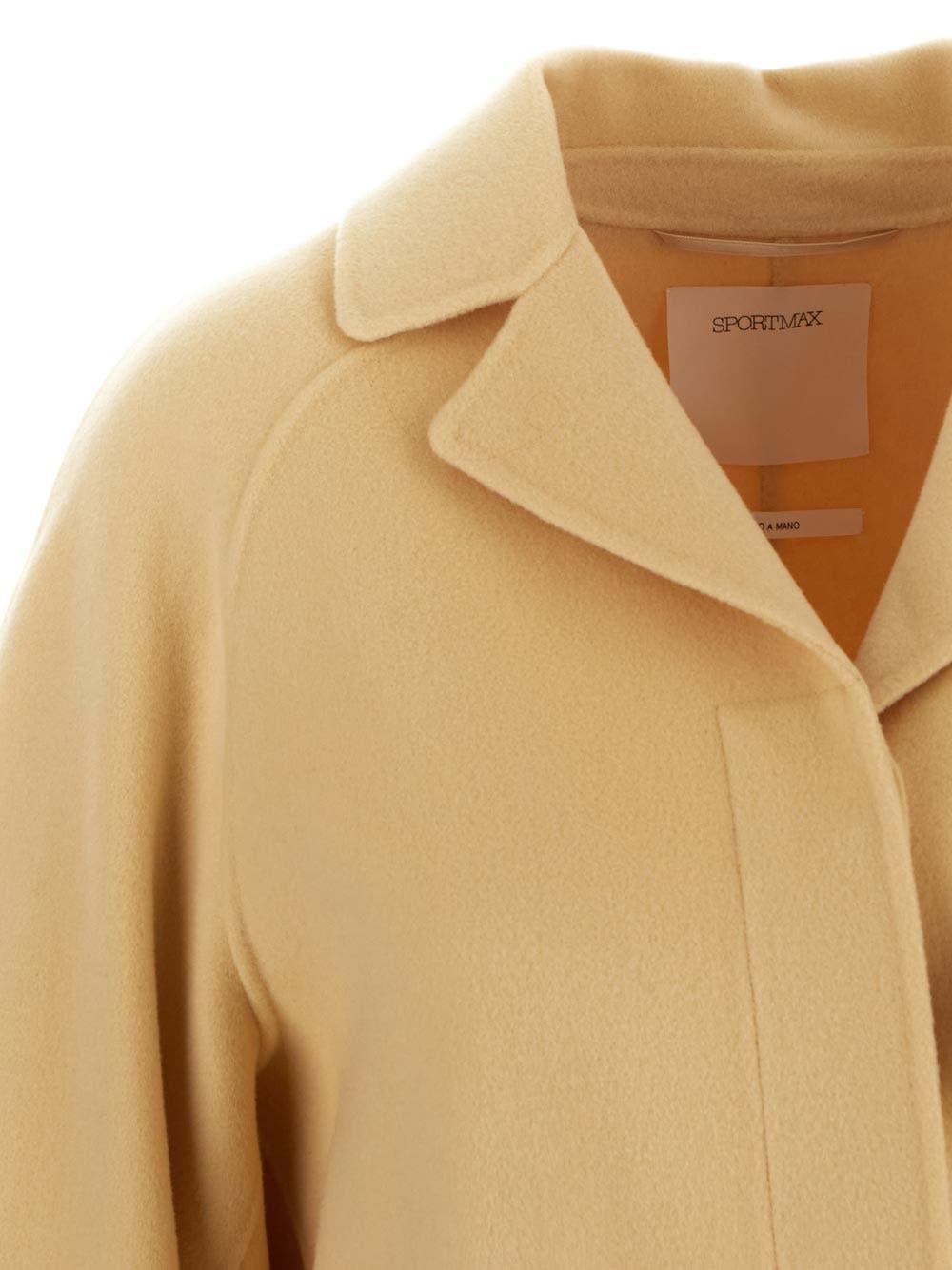 Max Mara Rosa Coat In Beige