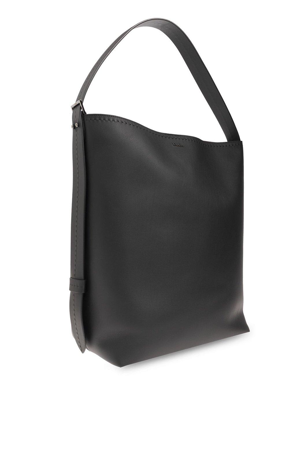 Shop Max Mara Archetipo Top Handle Bag  In Black