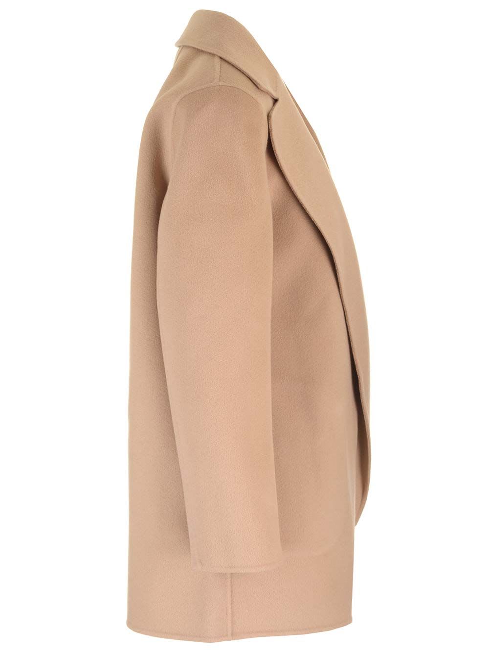 Shop Theory Unlined Coat In Beige