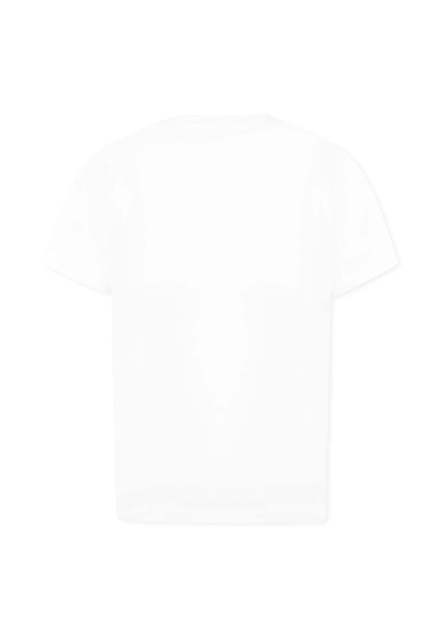 Stella Mccartney White T-shirt For Girl With Logo In White