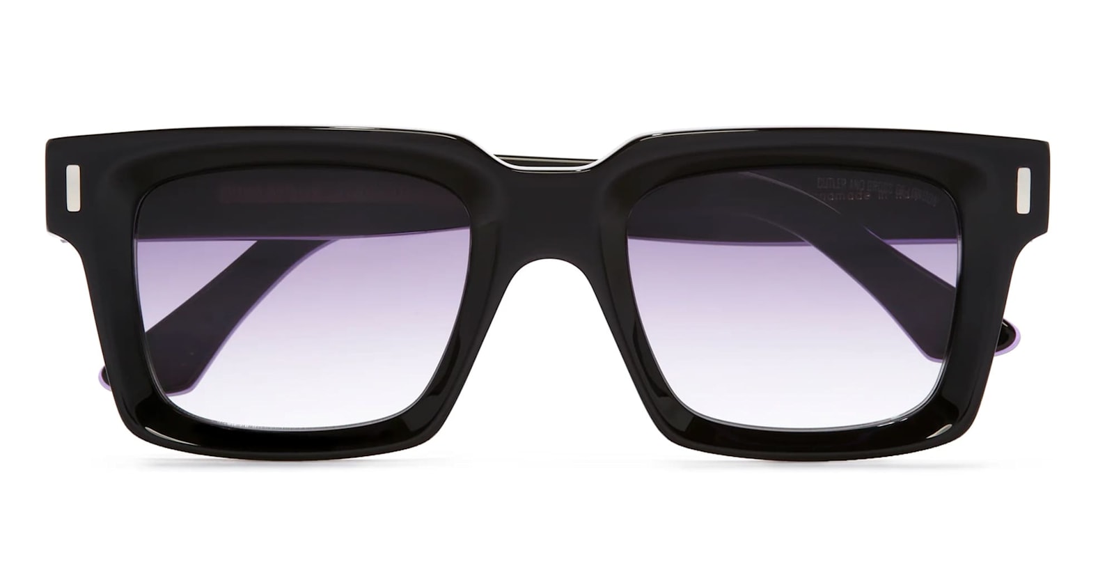 Cutler And Gross 1386 - Purple On Black Sunglasses In Black