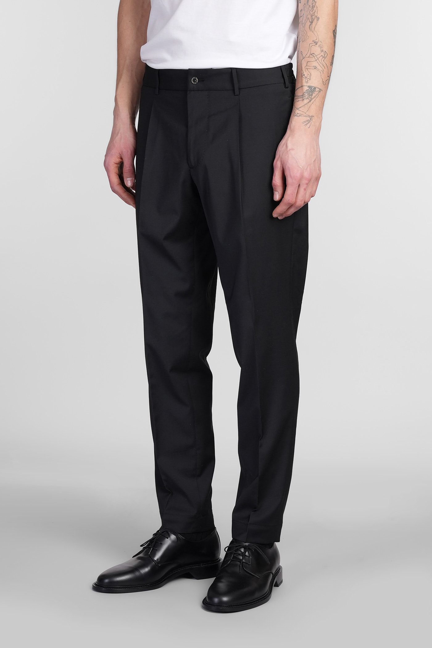 Santaniello Irno Evo Pants In Black Cotton In Black