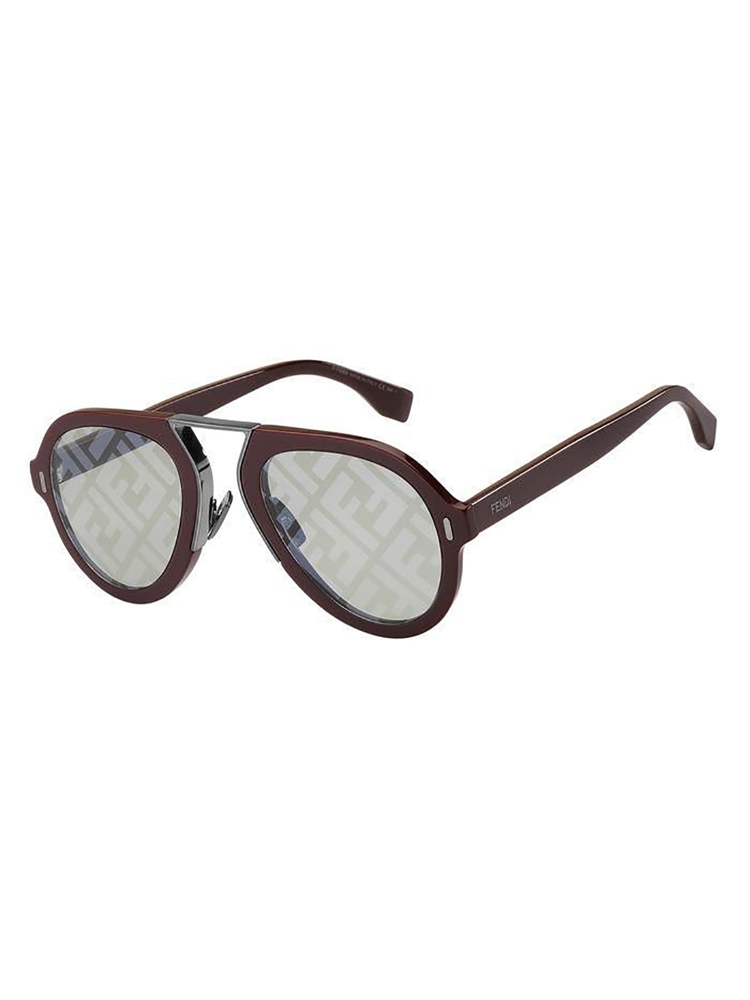 Fendi Ff M0104/s Sunglasses In Lhf/rx Burgundy