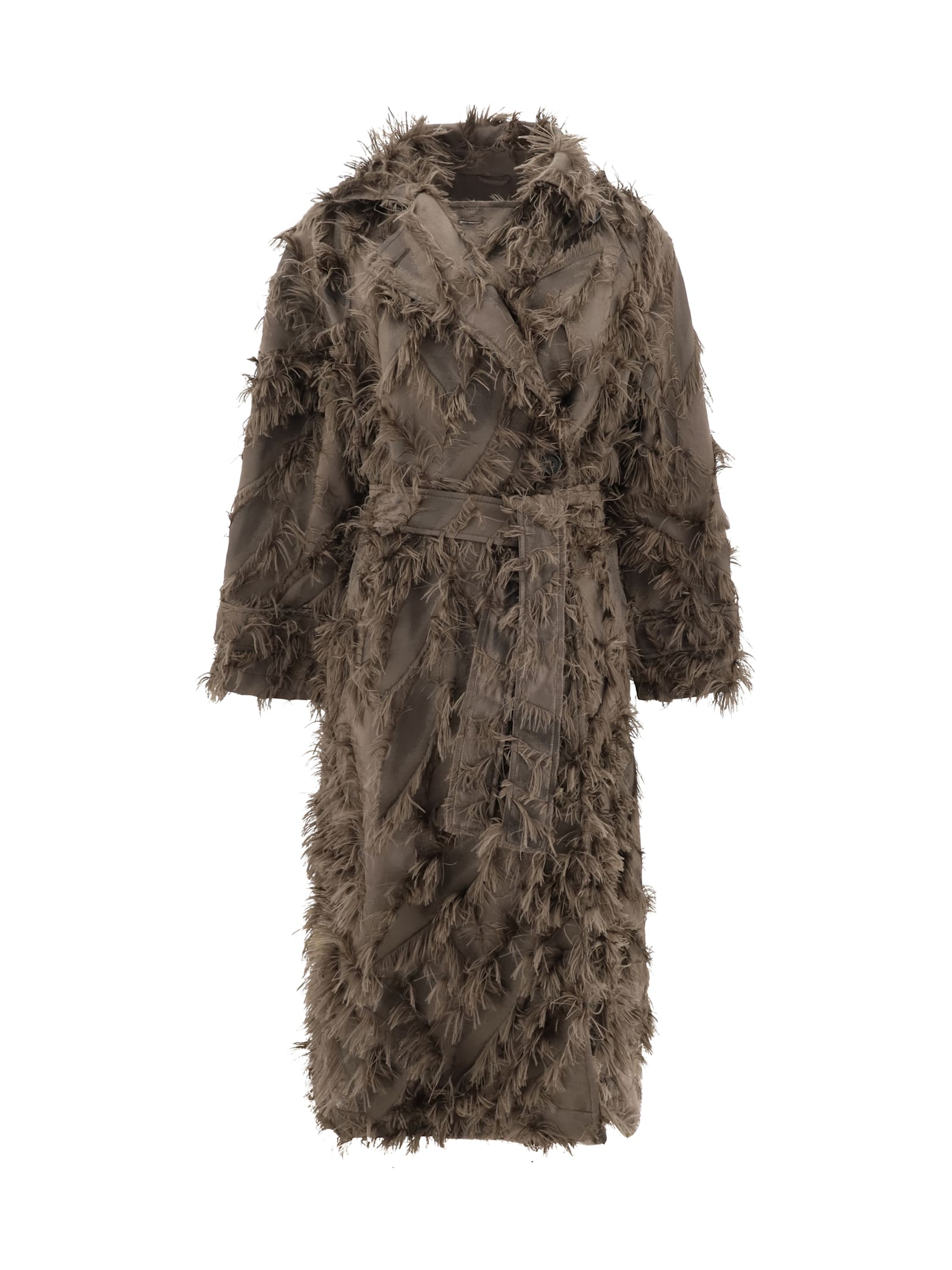 Coat With Fur Details