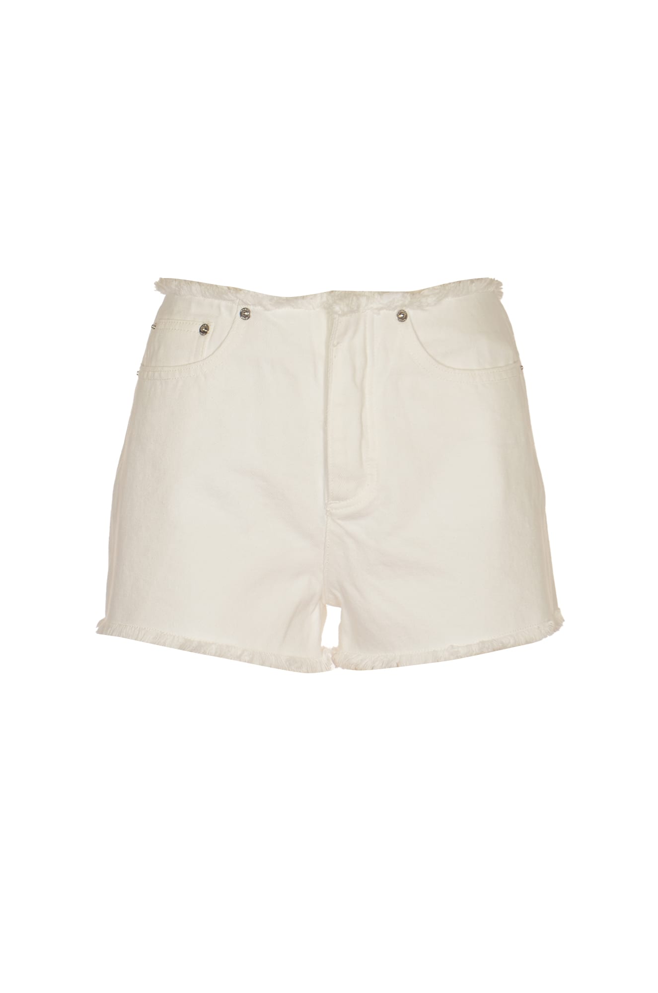 Buttoned Fitted Shorts
