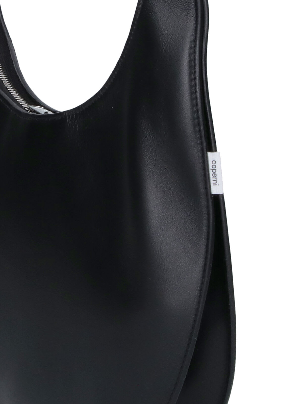 Coperni Women Medium Soft Swipe Leather Shoulder Bag In Black
