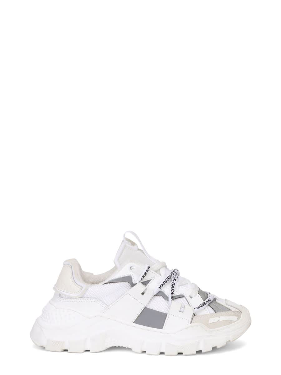 Dolce & Gabbana Sneaker Bassa Allacciata In White
