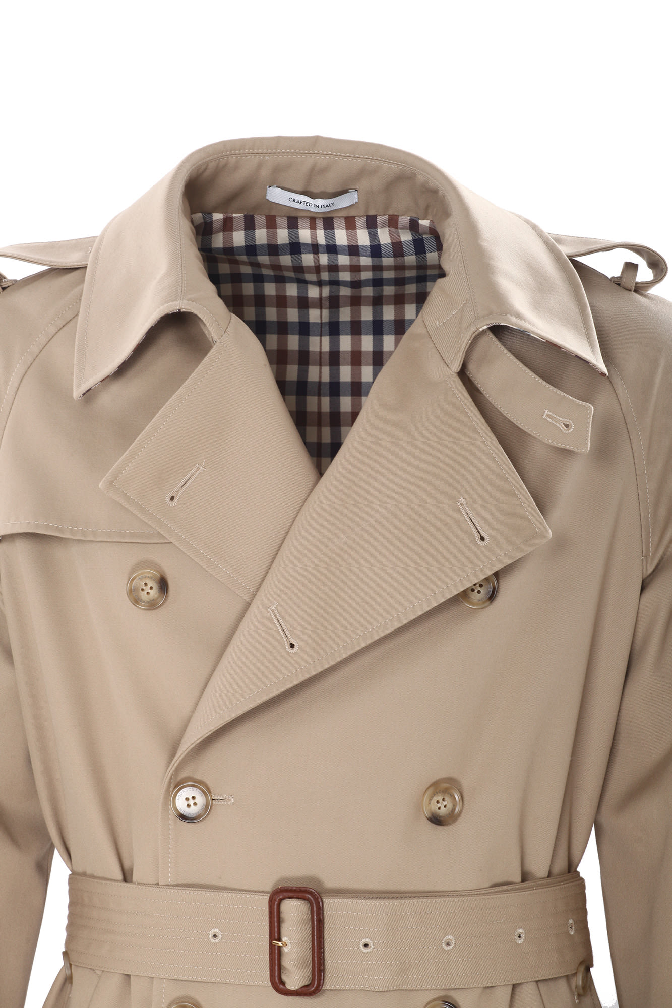 Shop Aquascutum Coats Beige