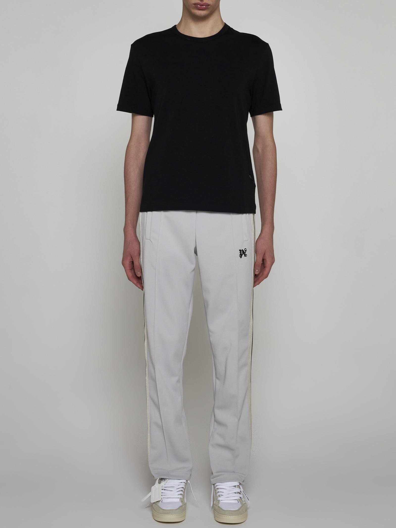 Palm Angels Cotton T-shirt Tripack In Black Black