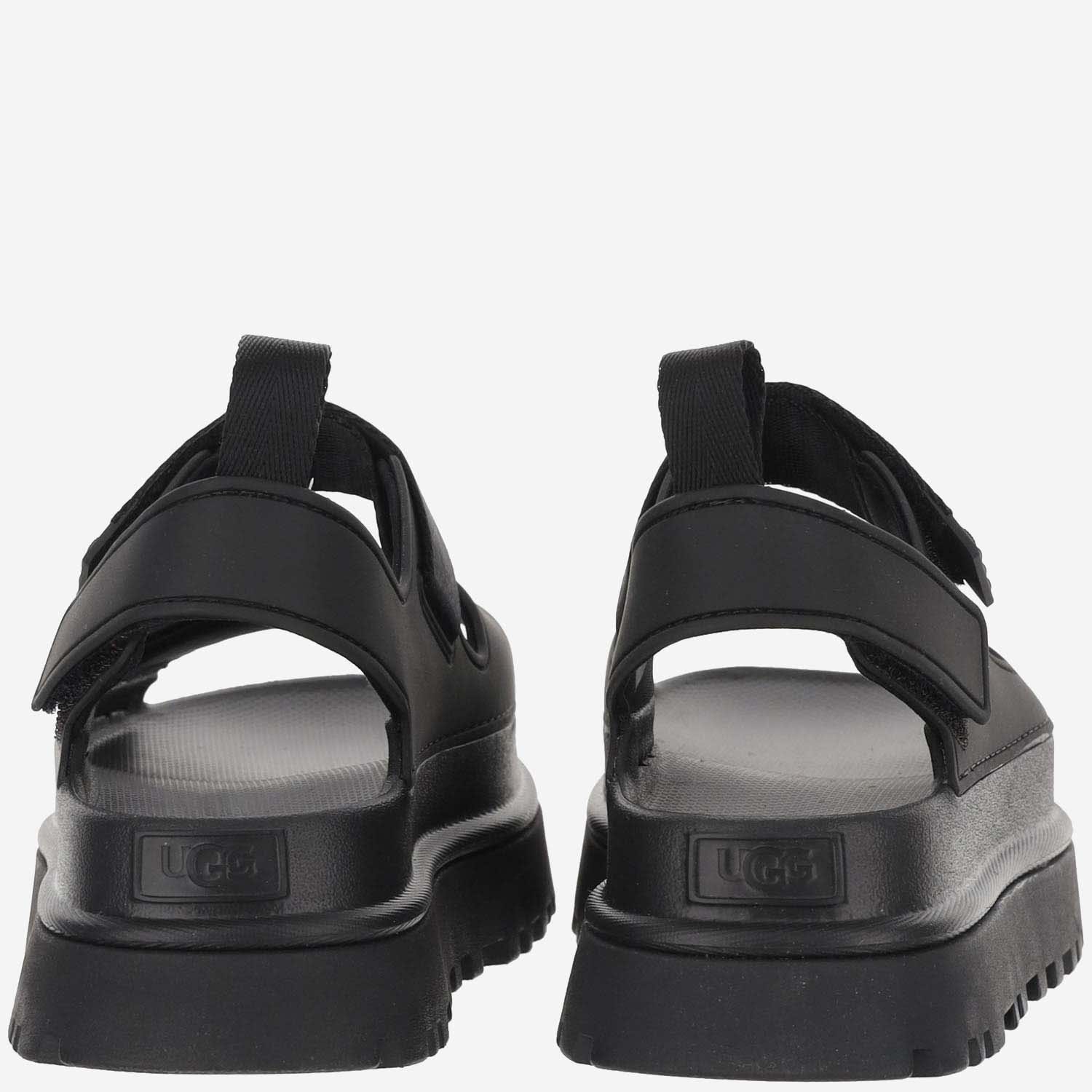Shop Ugg Goldenglow Sandals In Black