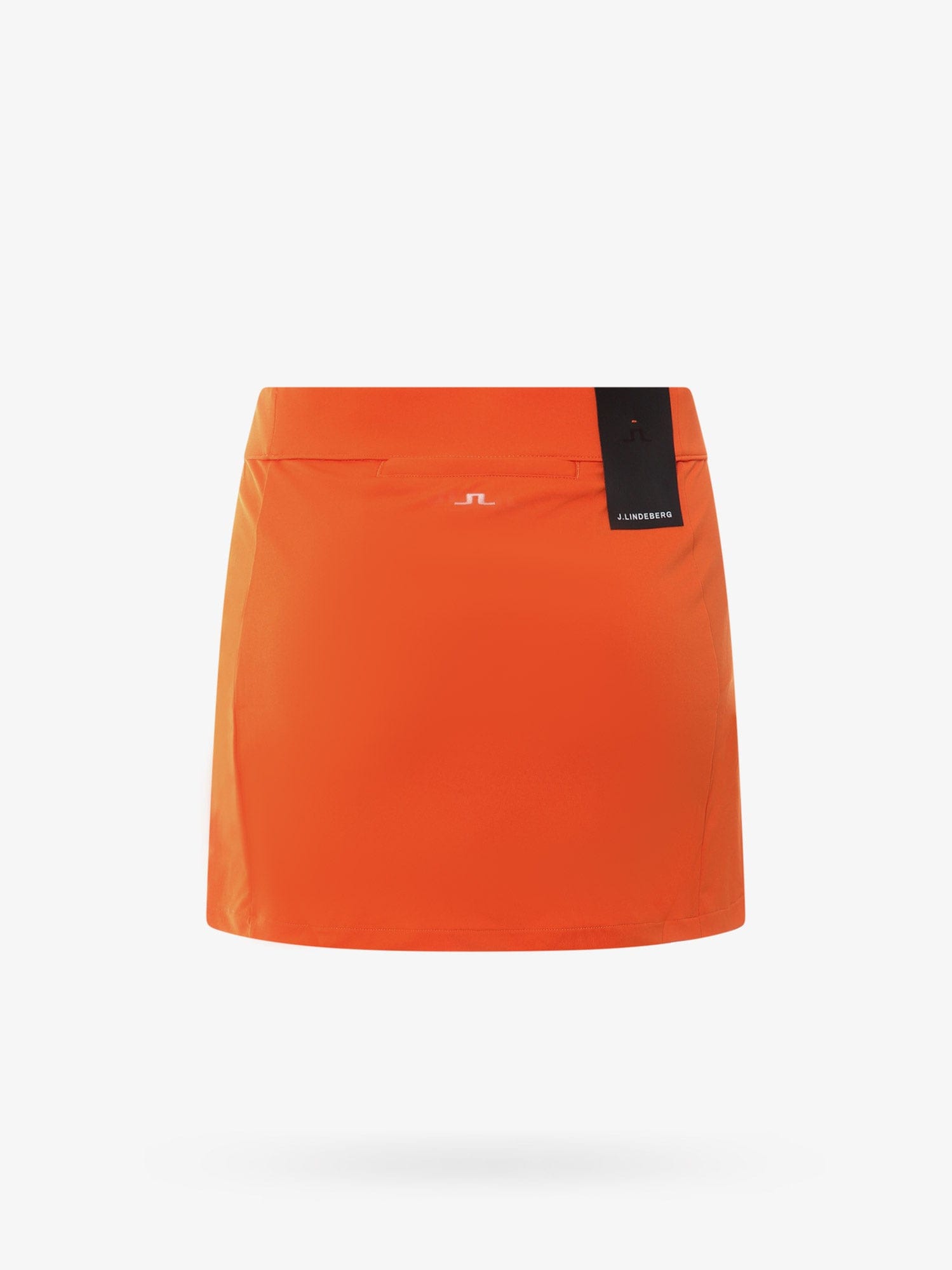 Shop J. Lindeberg Technical Fabric Midi Skirt In Orange