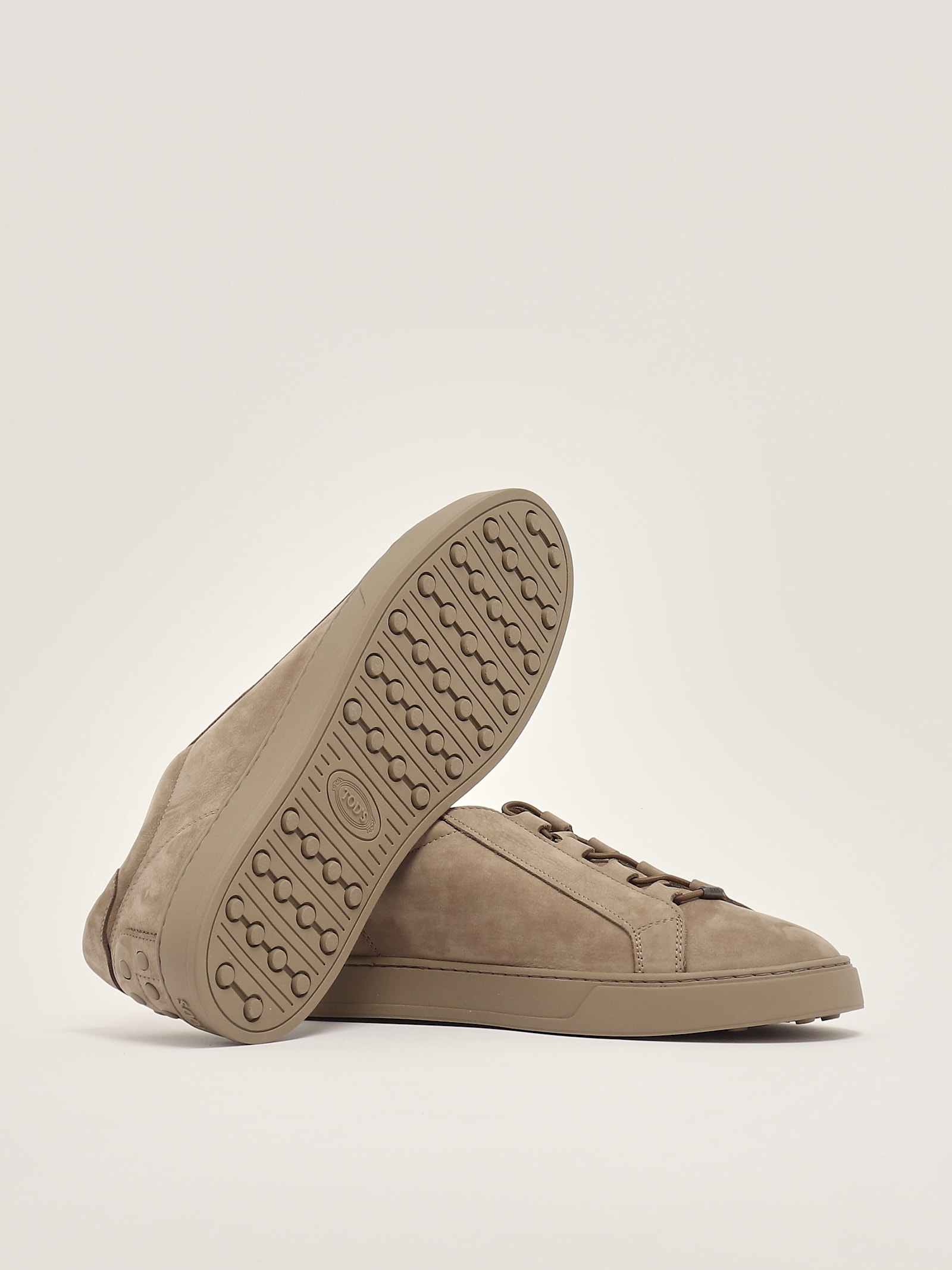 Tod's Sportivo Elastico Cassetta 04l Sneaker In Tortora