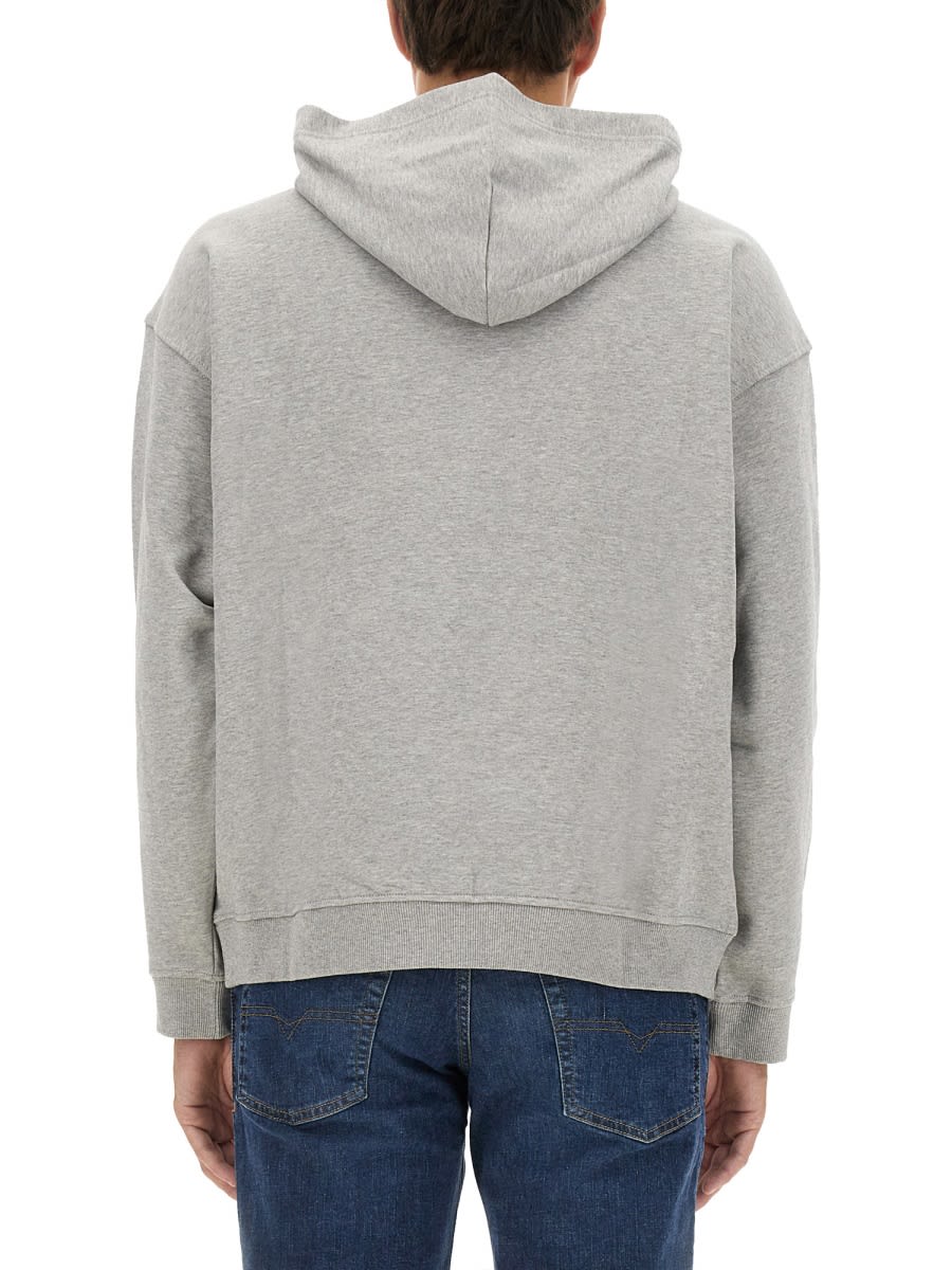 Shop Diesel S-boxt-hood-d Sweatshirt In Grey