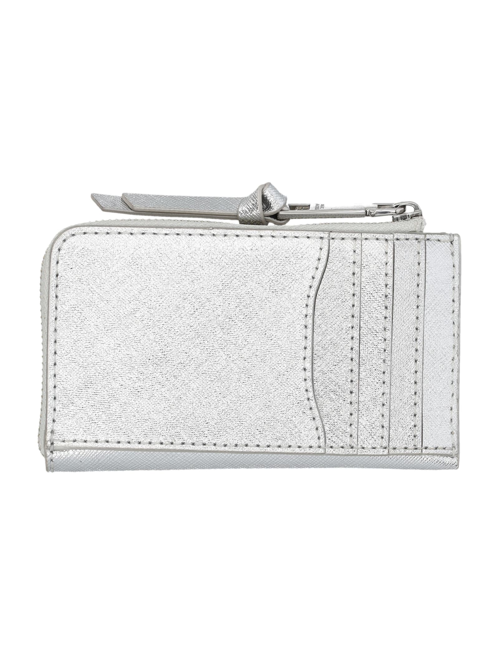 Marc Jacobs Women's The Top Zip Wallet In Silver