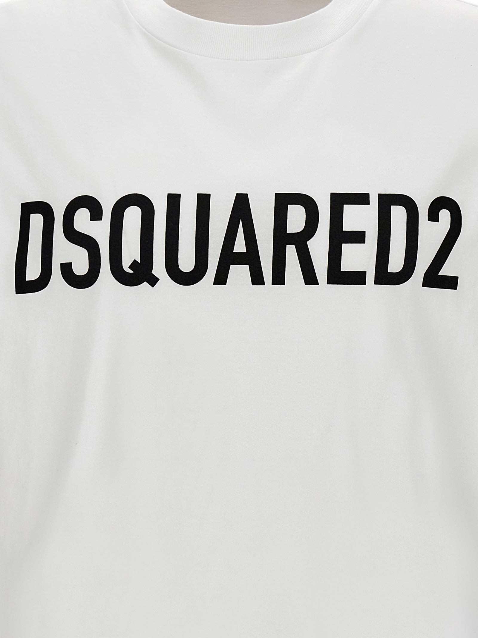 Shop Dsquared2 Logo T-shirt In White/black