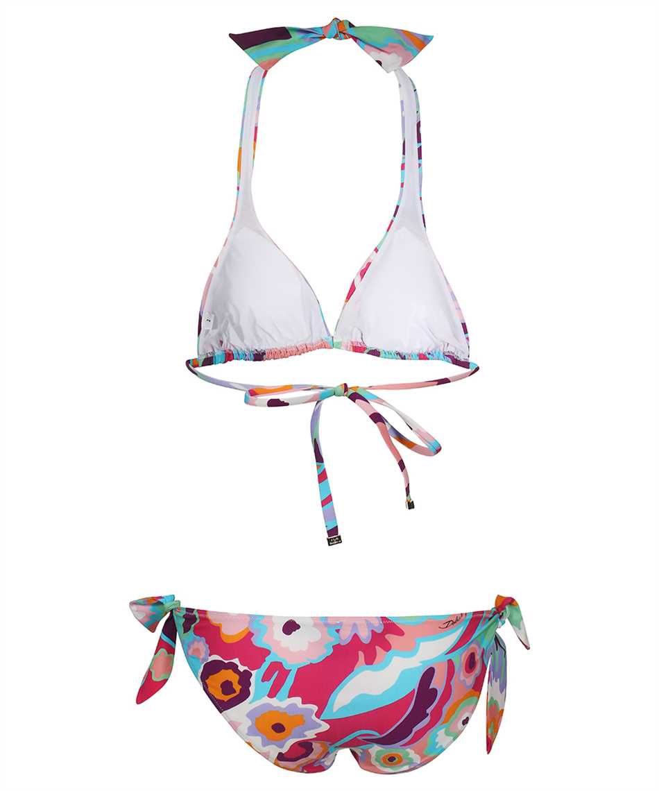 Shop Dolce & Gabbana Triangle Bra Bikini In Multicolor