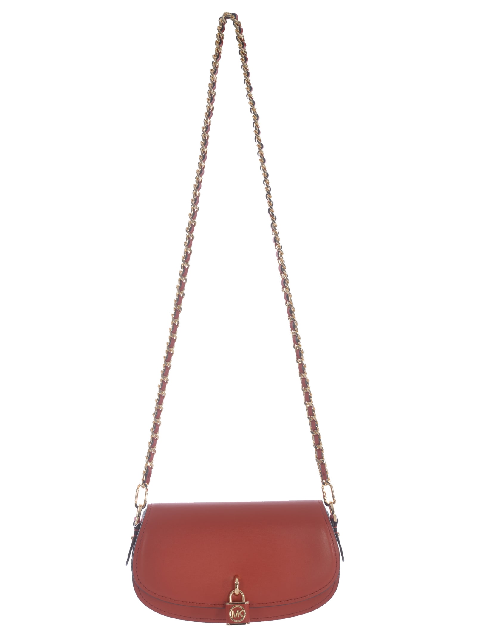 Shop Michael Kors Bag  Mila Made Of Smooth Leather In Terracotta