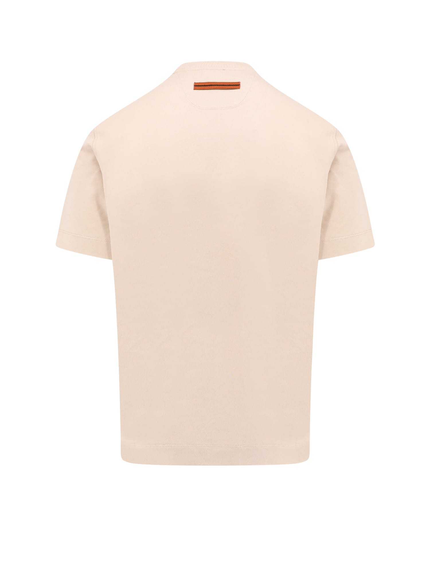 Shop Zegna T-shirt In Beige