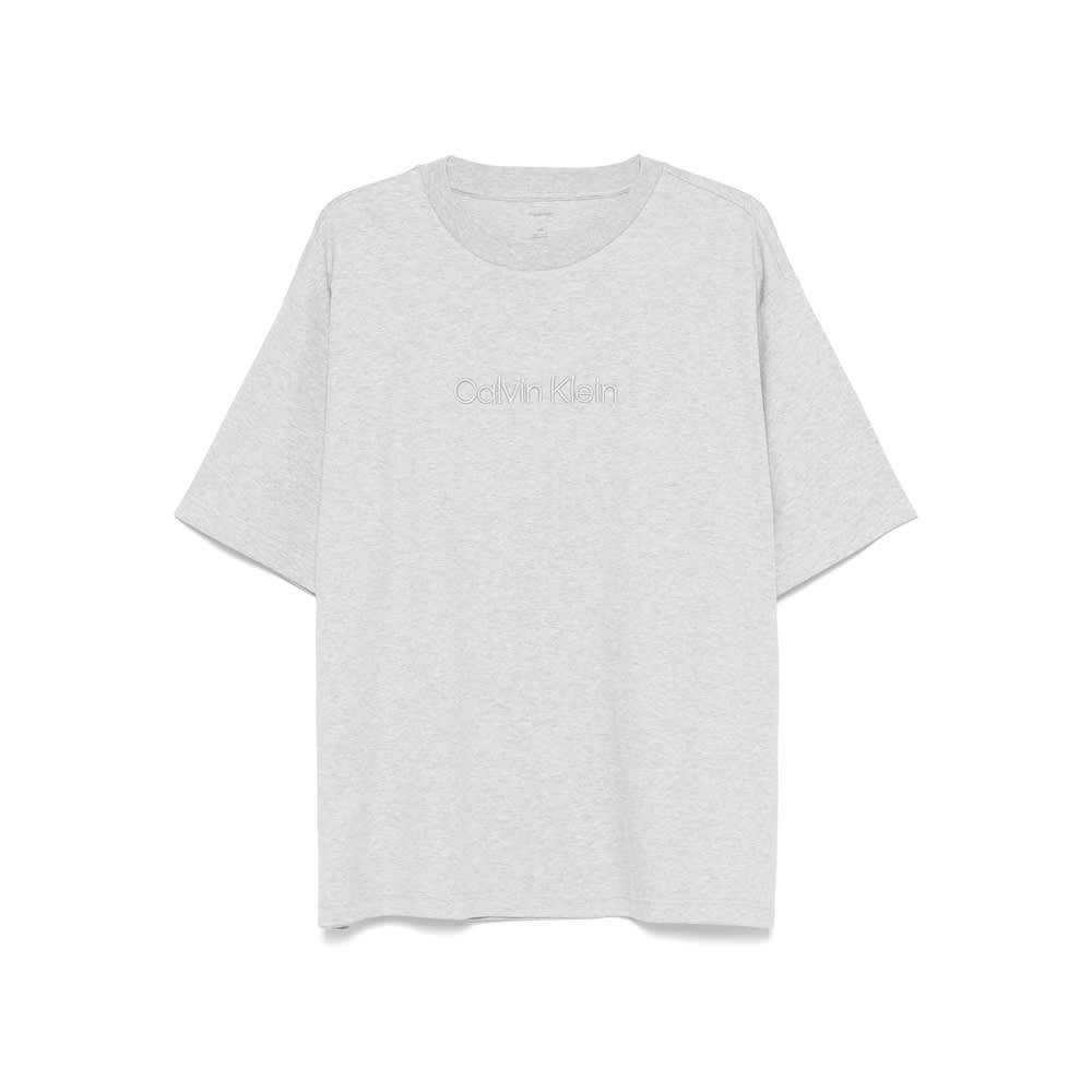 Calvin Klein Cotton T Shirts In Gray