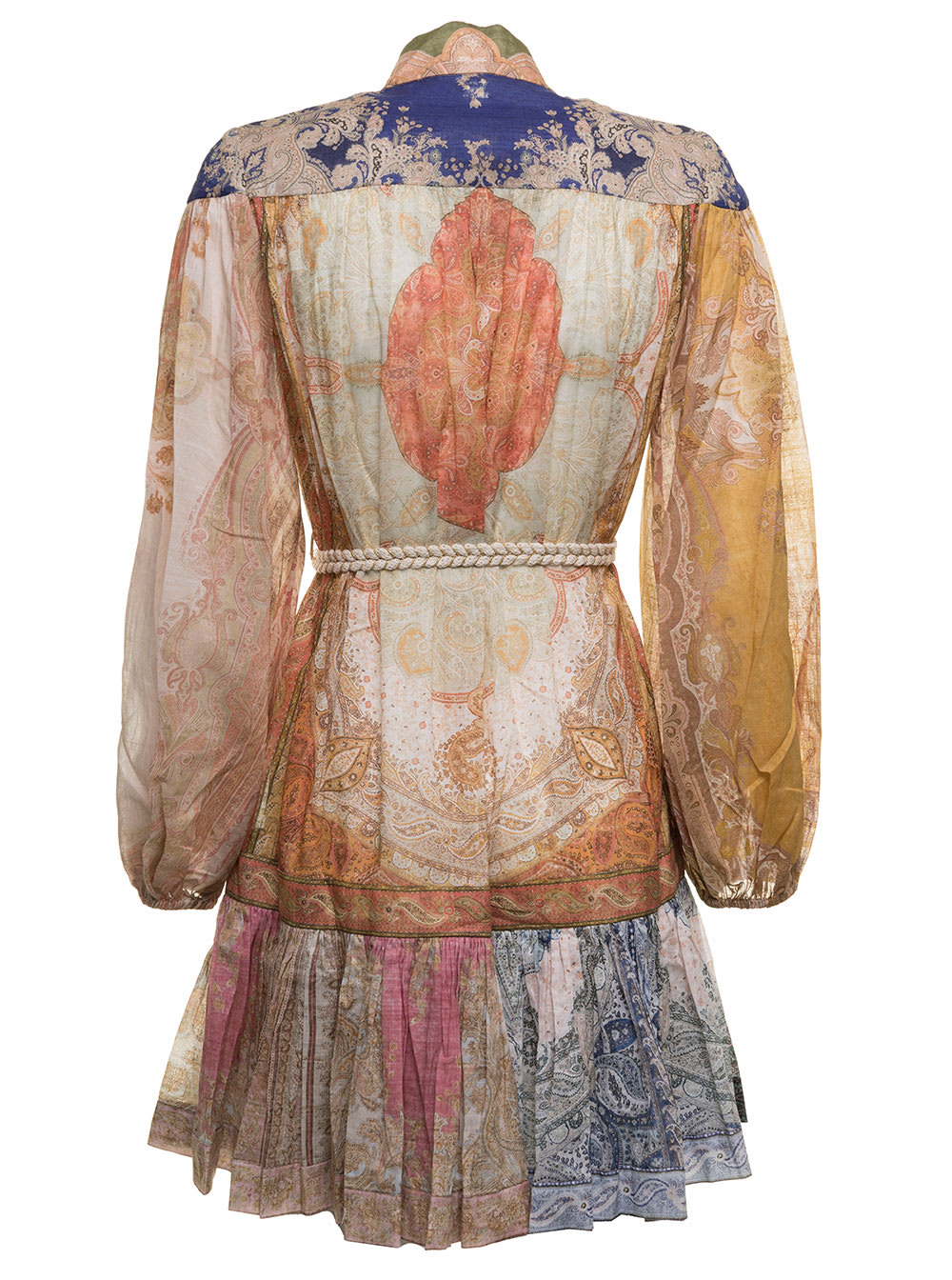 Zimmermann Womans Anneke Multicolor Patchwork Dress