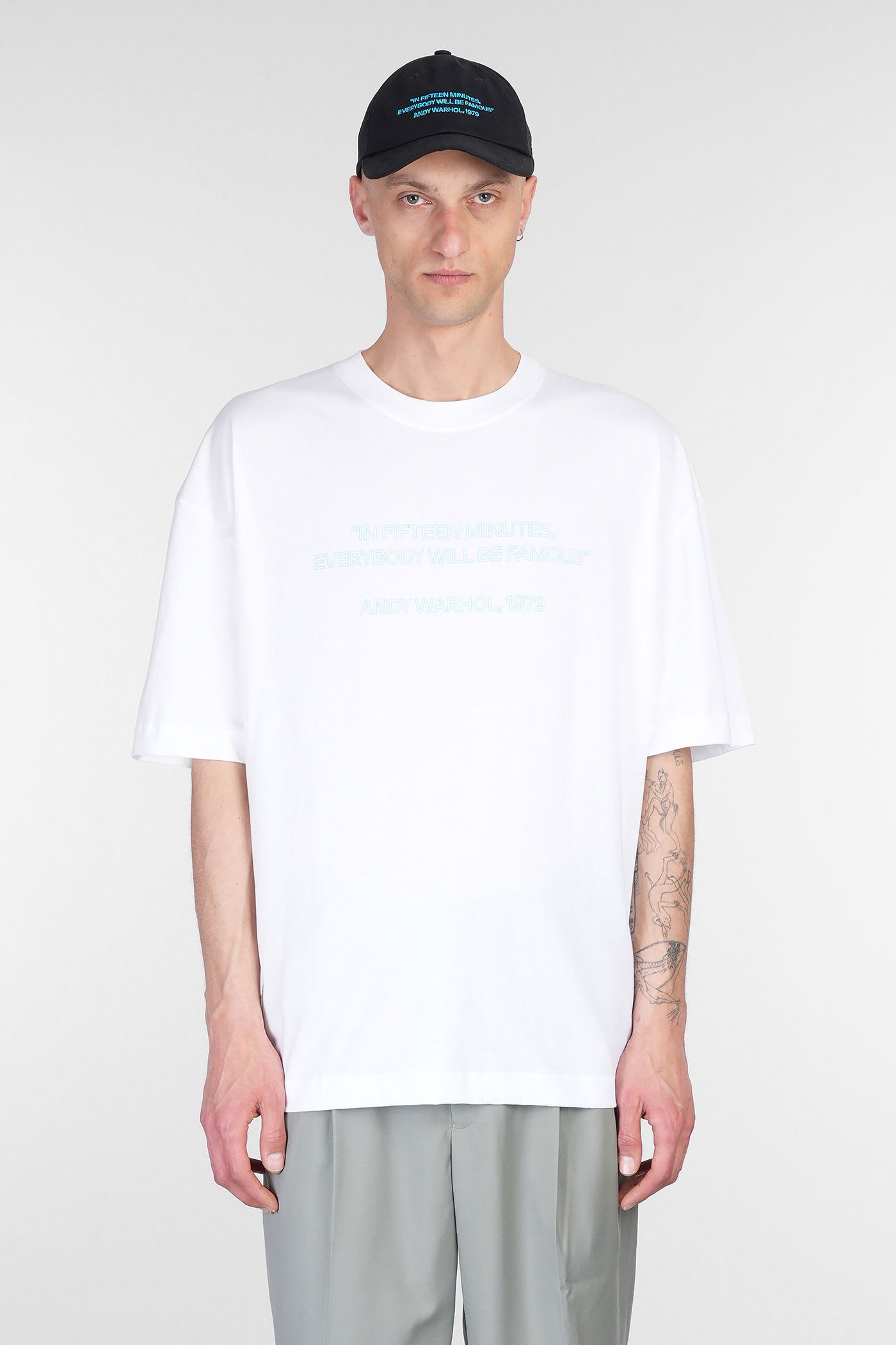 T-shirt In White Cotton