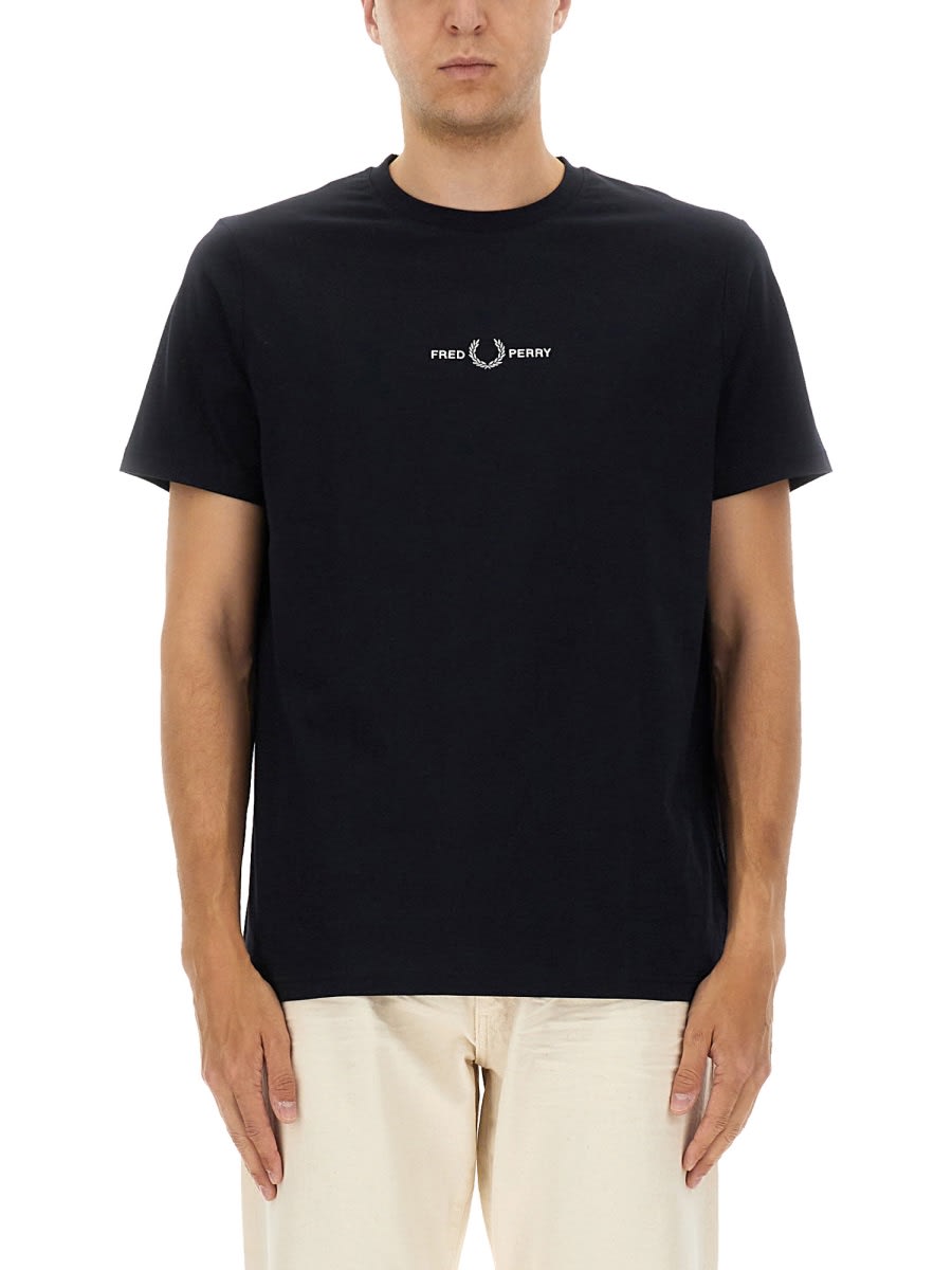 T-shirt With Embroidered Logo