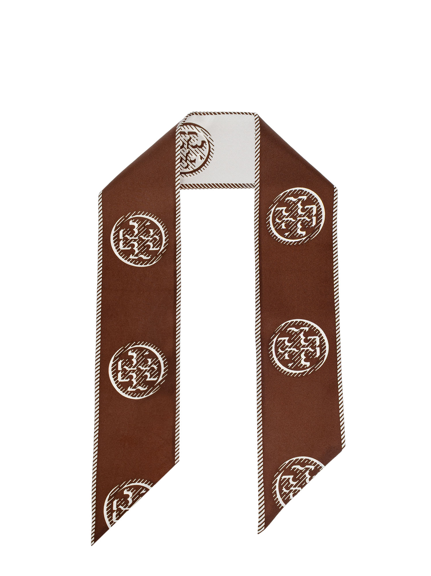 Medallion Logo Ribbon Silk Tie