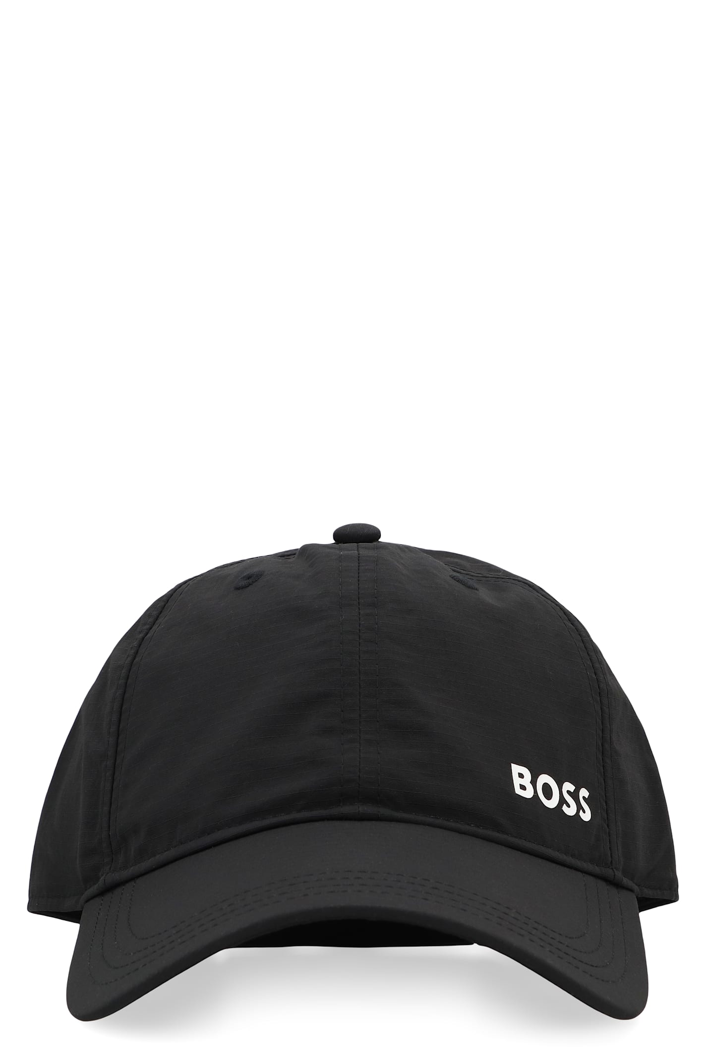 Hugo Boss Logo Baseball Cap Curved Brim In Black