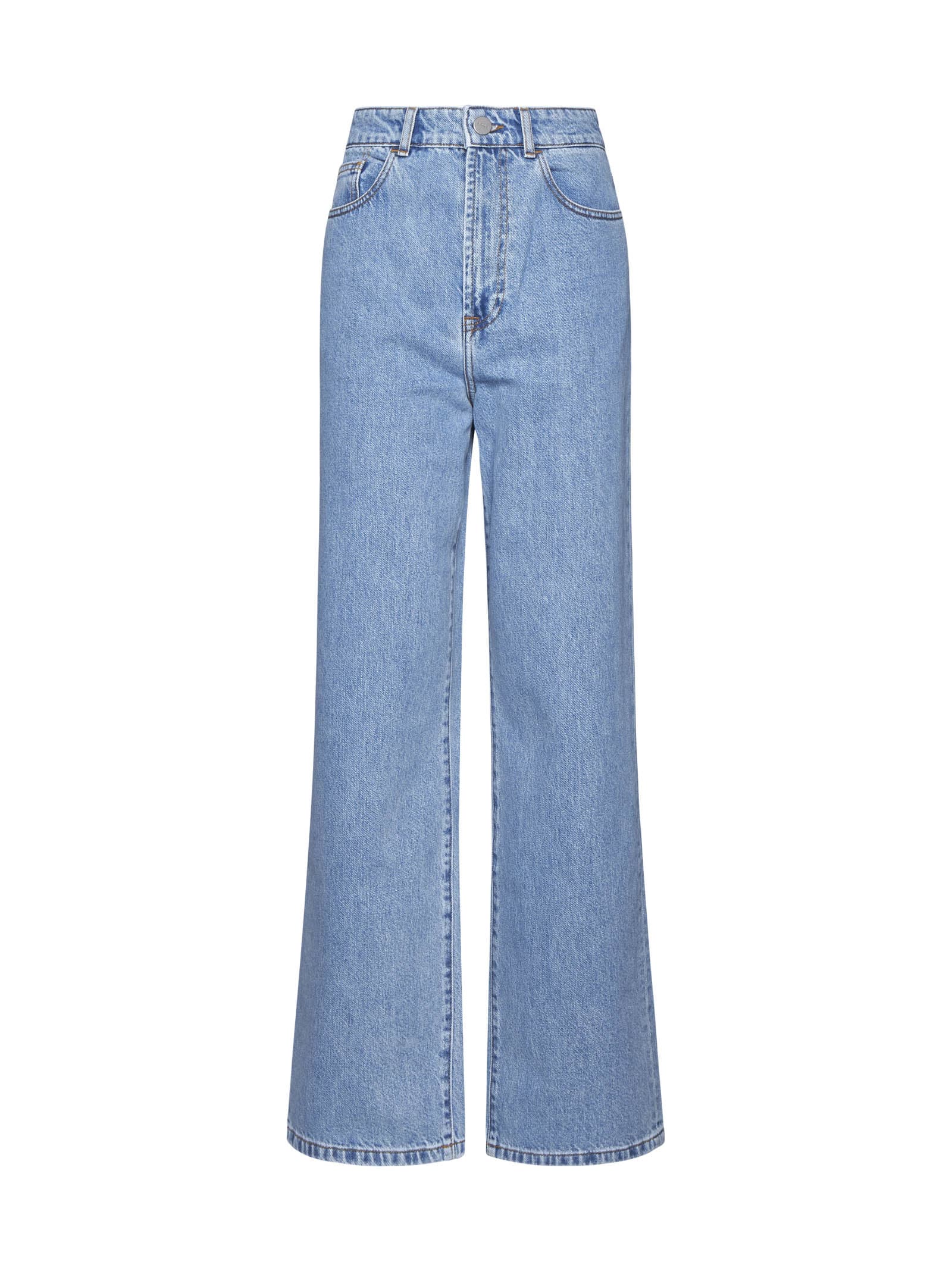 Shop Rohe Jeans In Denim Blue