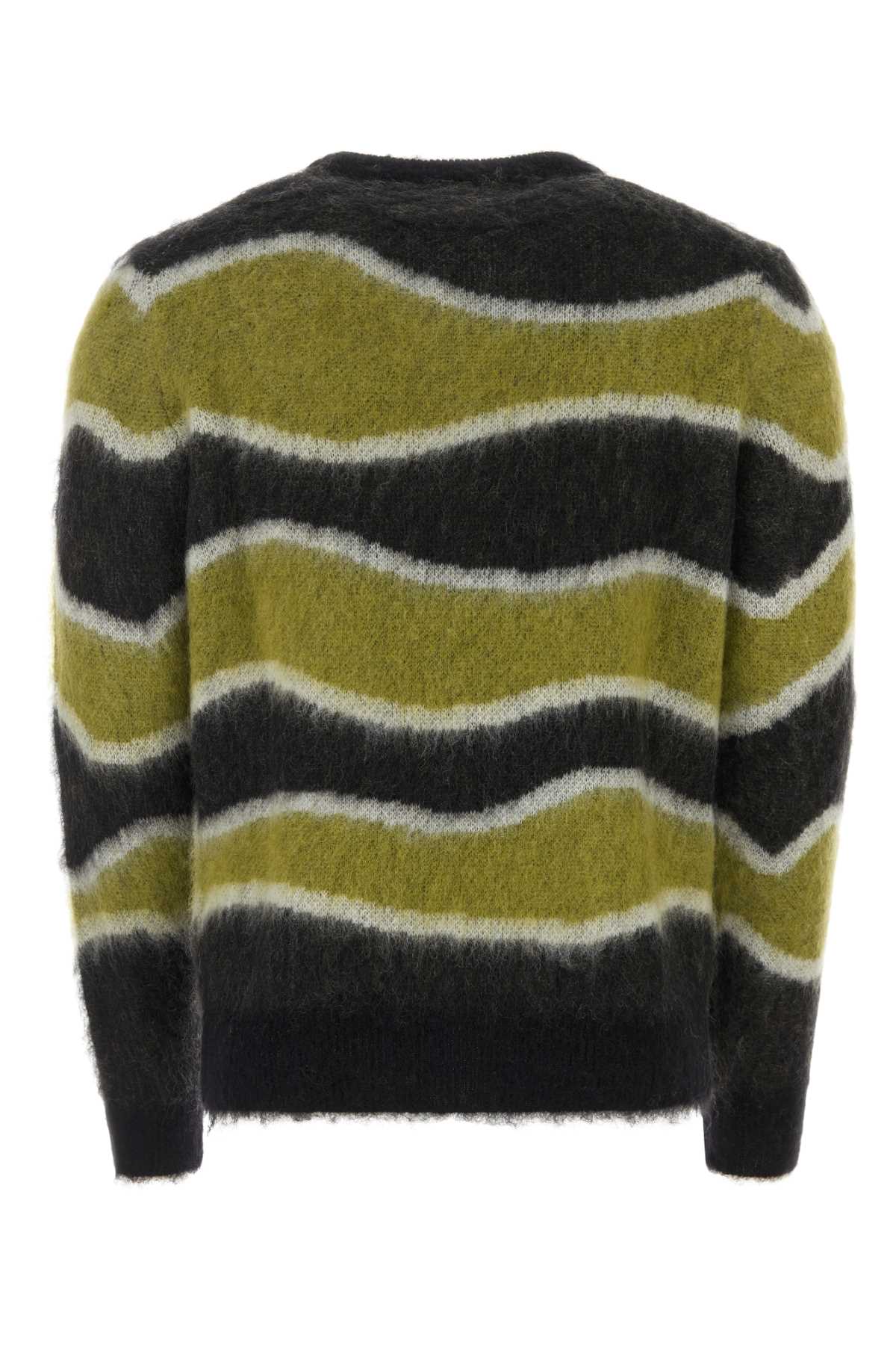 Pt01 Embroidered Mohair Blend Sweater In 0990