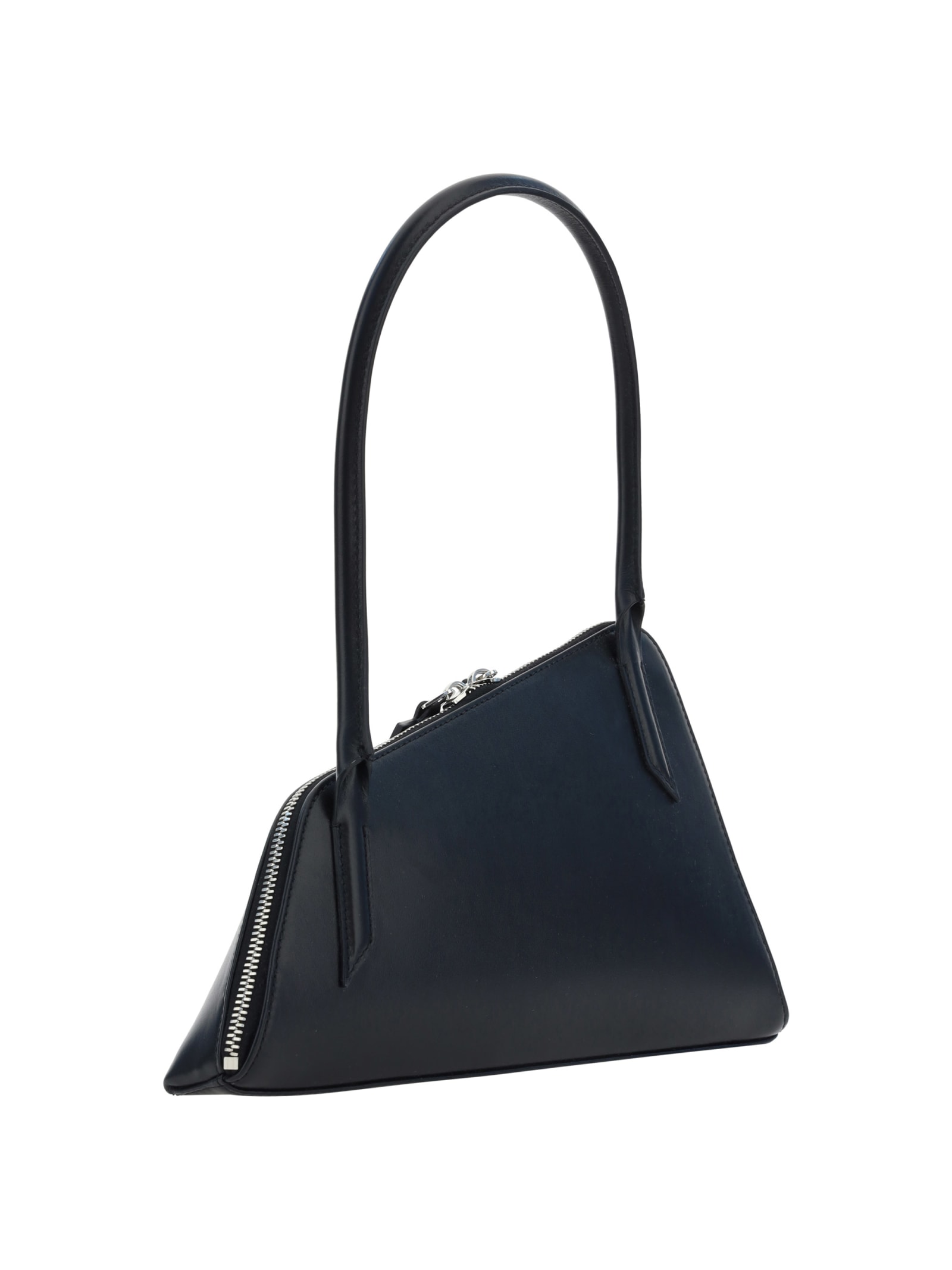 Shop Attico Sunrise Shoulder Bag In Black