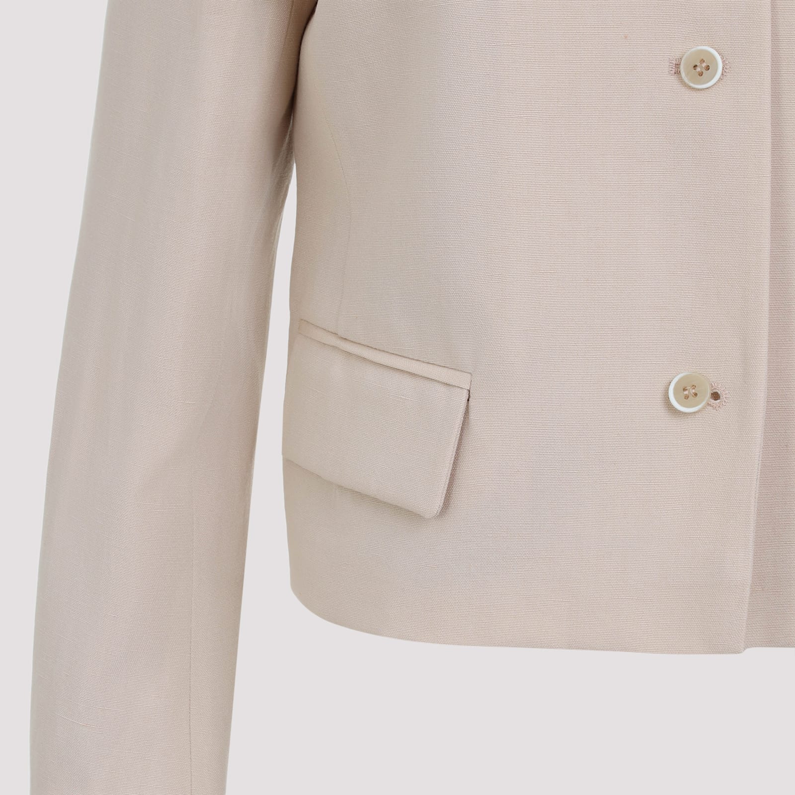 Fabiana Filippi Elegant Virgin Wool Jacket For Women In Sabbia