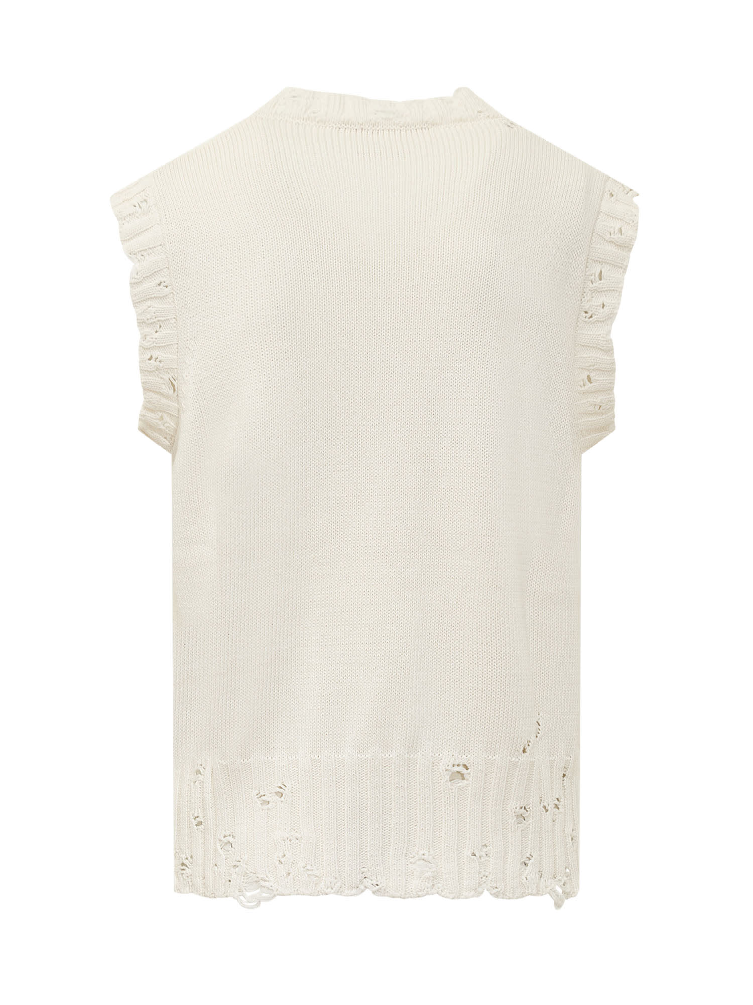 Shop Marni Flower Detail Sweater In Lily White