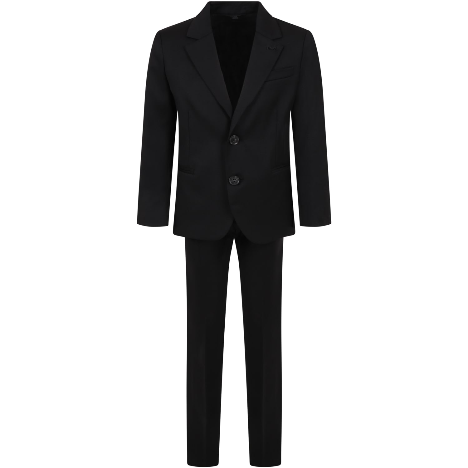 Armani Collezioni Black Suit For Boy