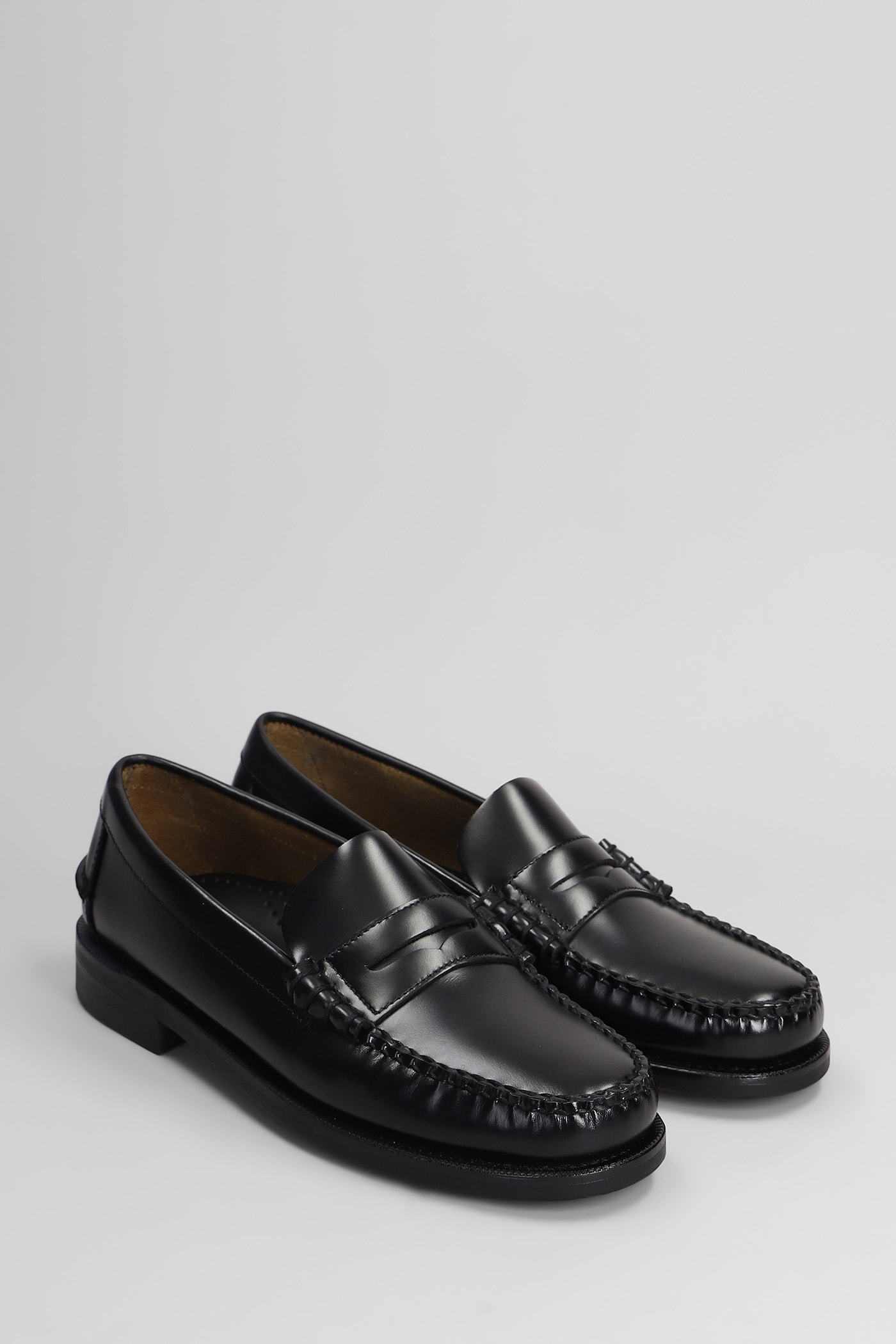 Sebago Black Pull-on Loafers