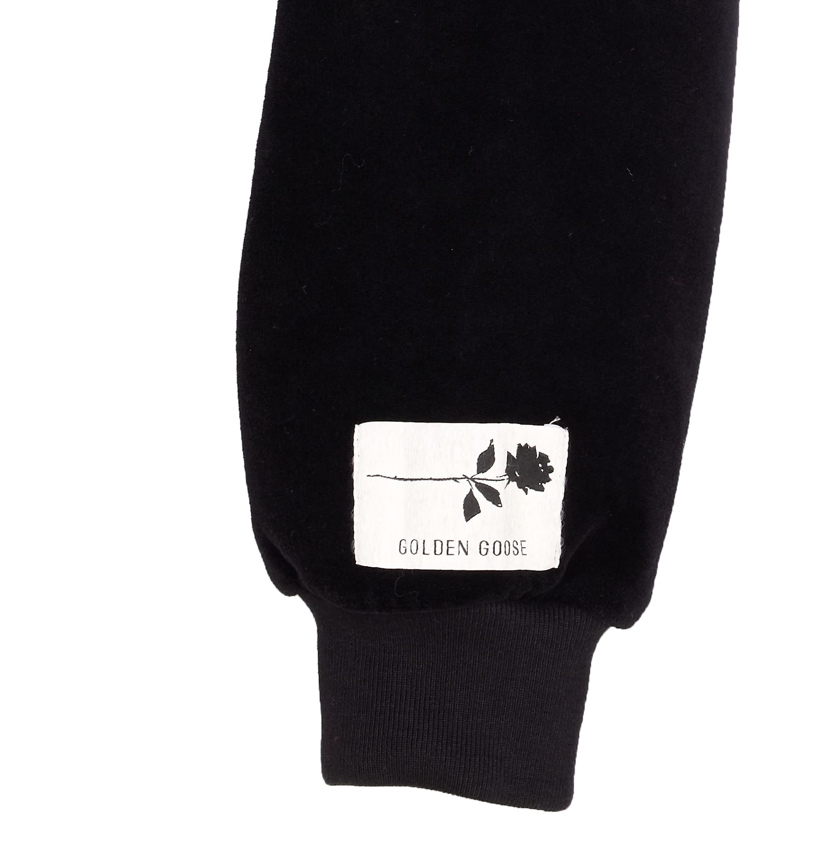 Golden Goose Journey Zip Up Hoodie In Black