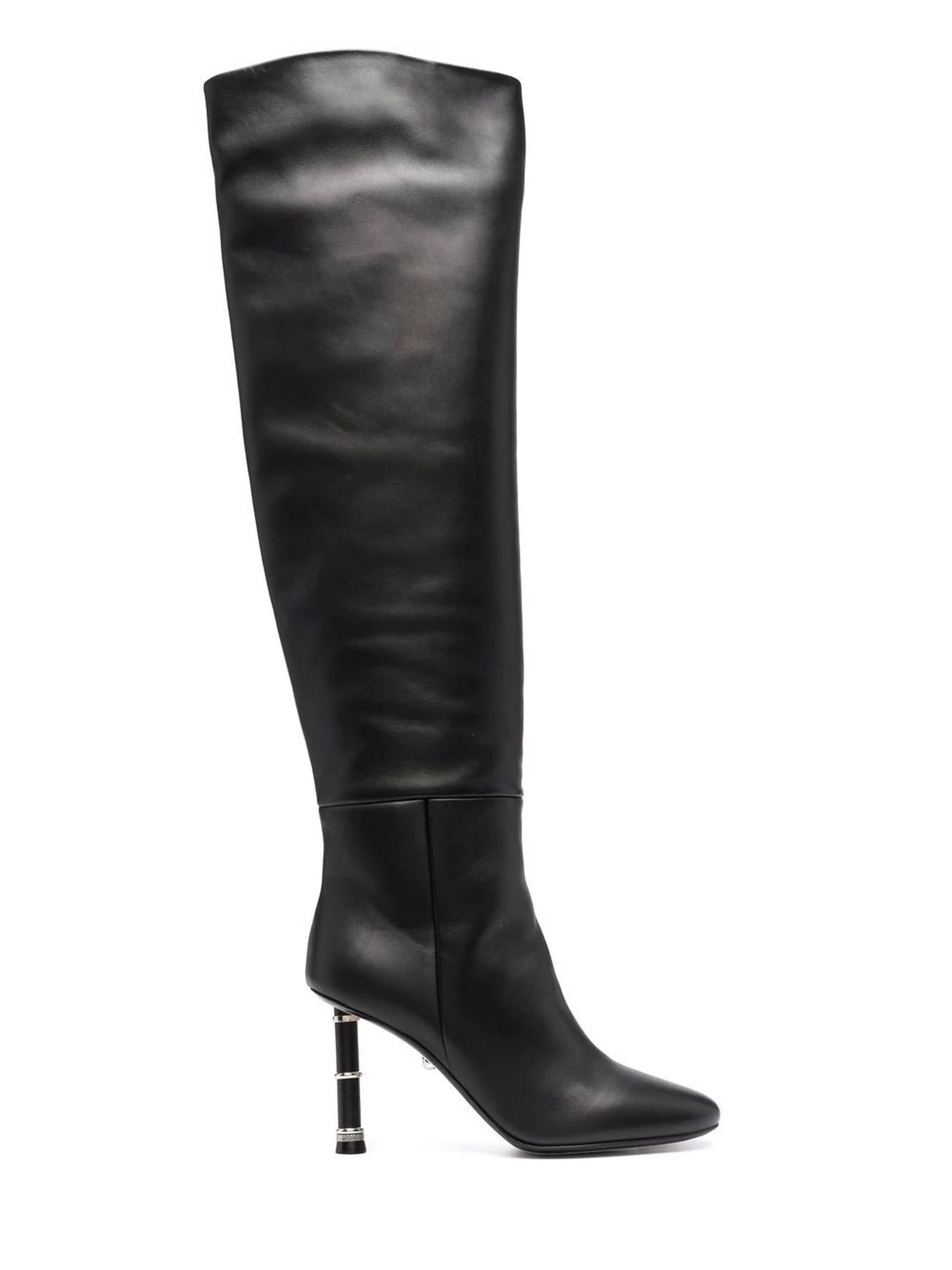 Alevì Black Leather Nina Boots