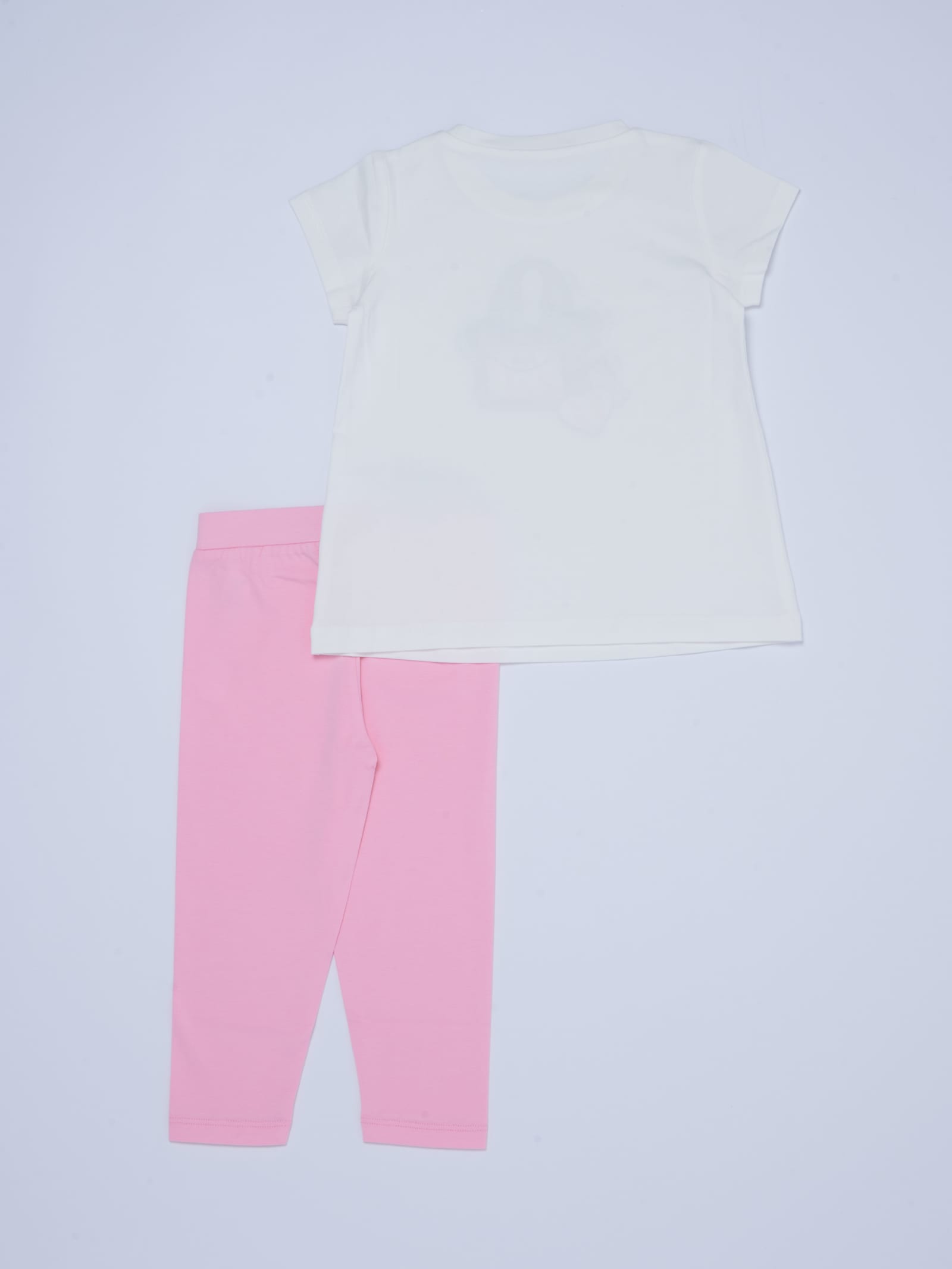 Shop Liu •jo T-shirt+leggings Suit In Bianco