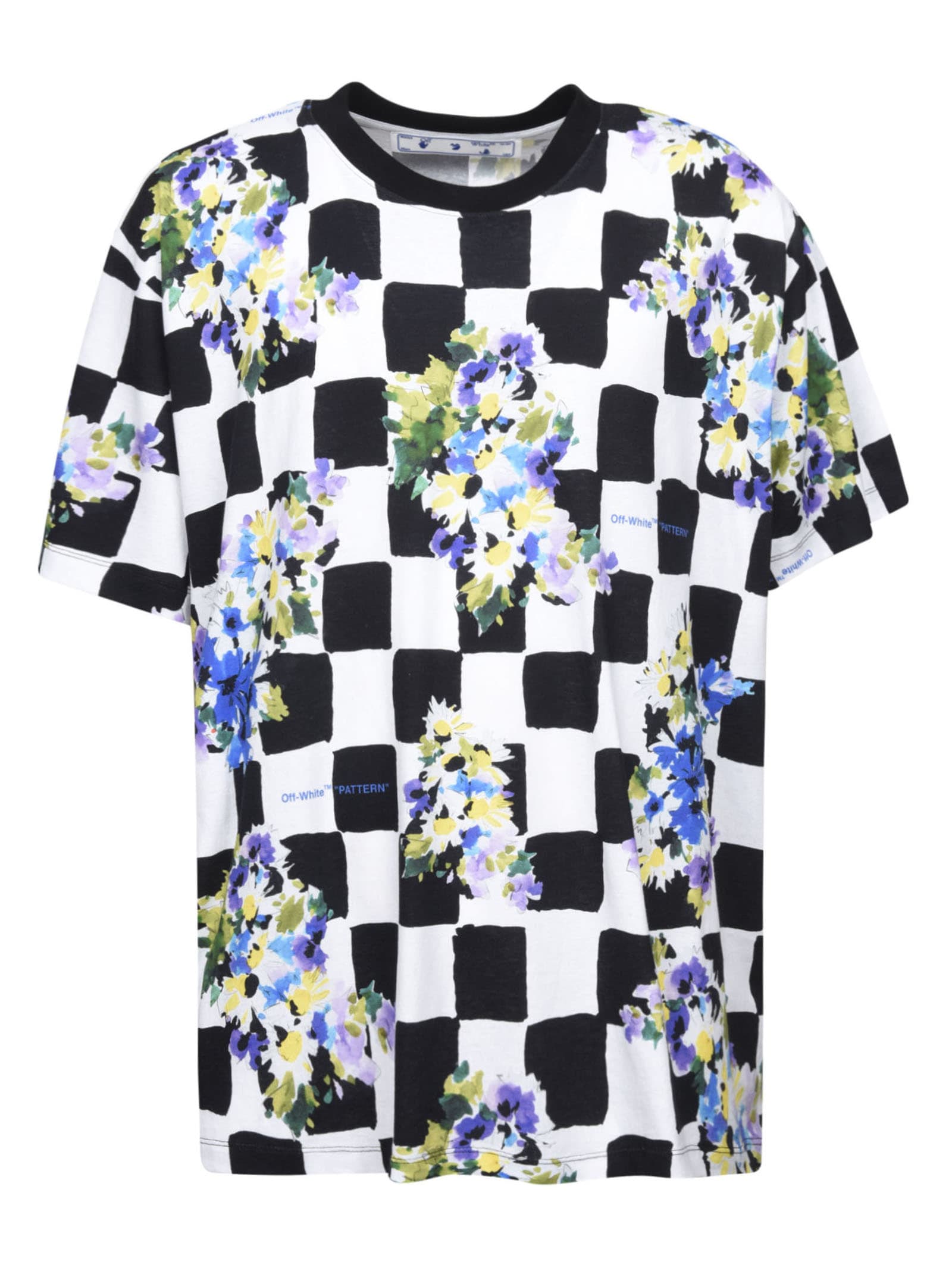 Off-White Check Flowers Over T-shirt