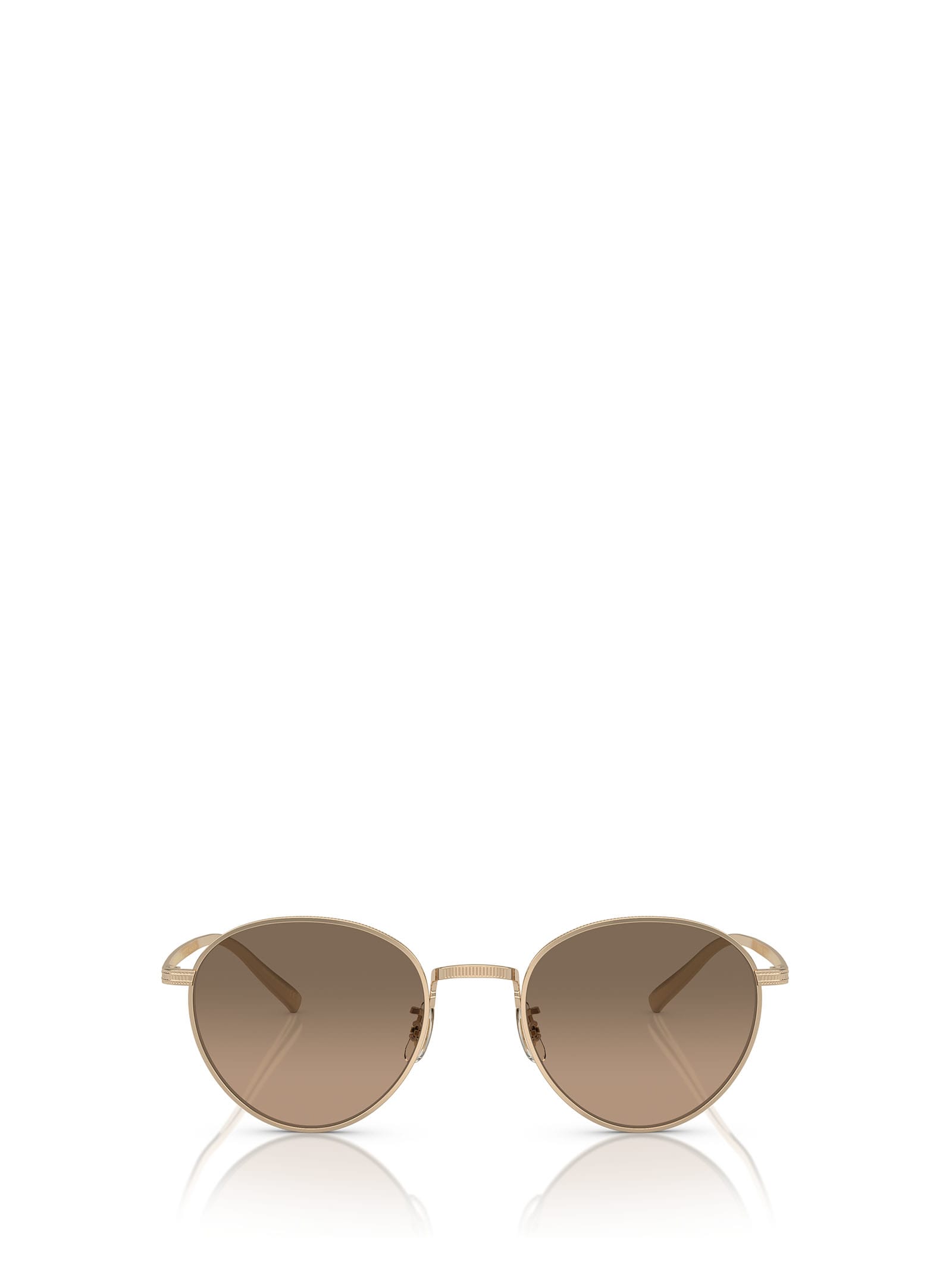Shop Oliver Peoples Ov1336st Gold Sunglasses