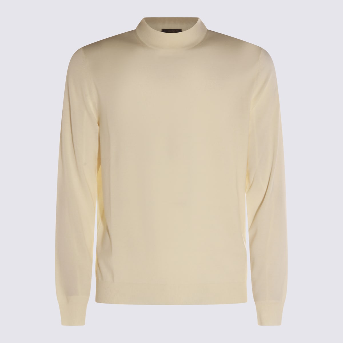 Zanone High Neck Long Sleeve Knit Sweater In Animal Print