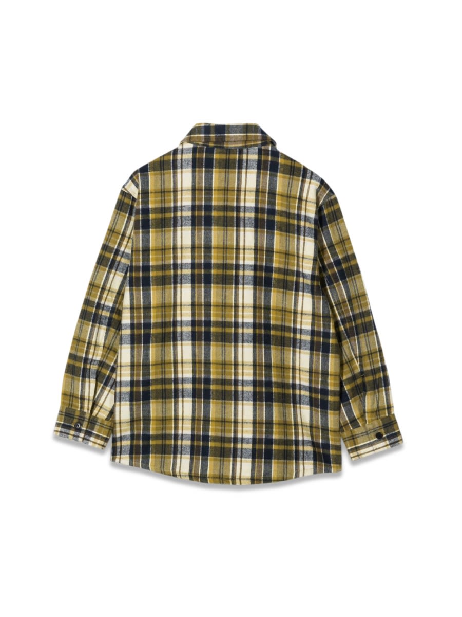 Aspesi Checked Long-sleeve Shirt In Multicolour